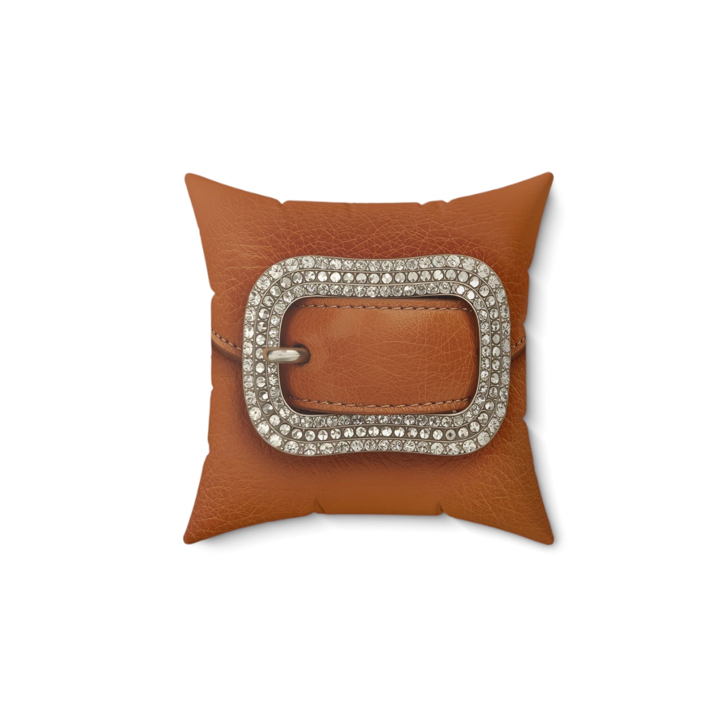 Chic Buckle Accent Decorative Pillow | Cozy Home Decor, Book Nook, Gift for Home, Living Room Accent, Cubicle Decor
