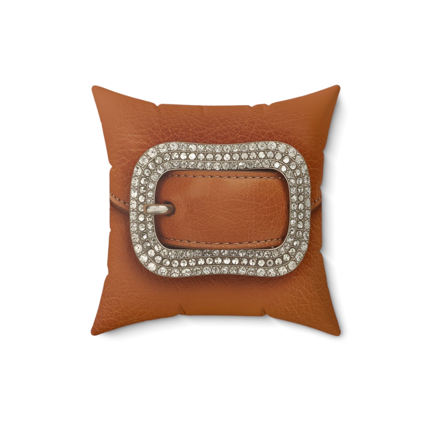 Chic Buckle Accent Decorative Pillow | Cozy Home Decor, Book Nook, Gift for Home, Living Room Accent, Cubicle Decor