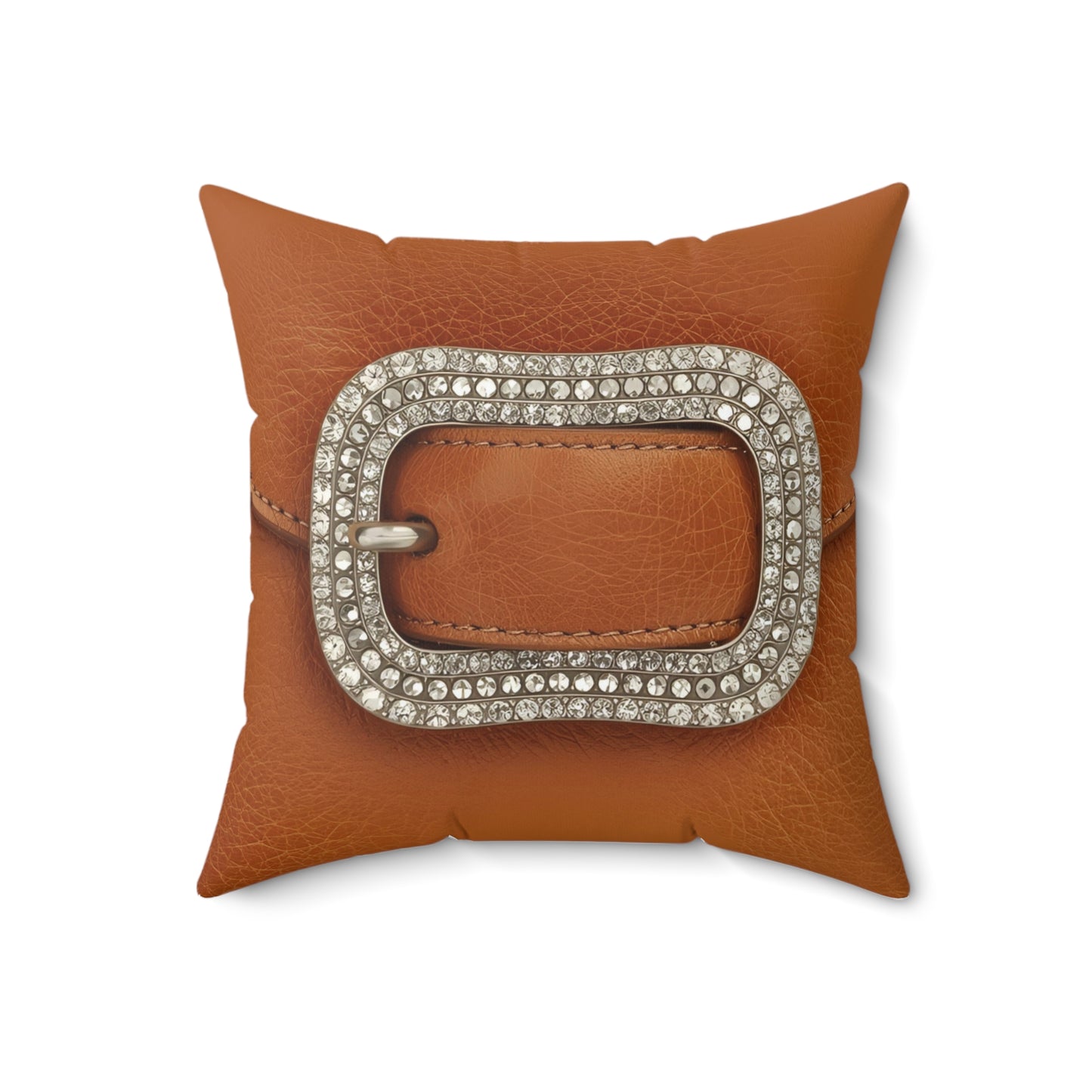 Chic Buckle Accent Decorative Pillow | Cozy Home Decor, Book Nook, Gift for Home, Living Room Accent, Cubicle Decor