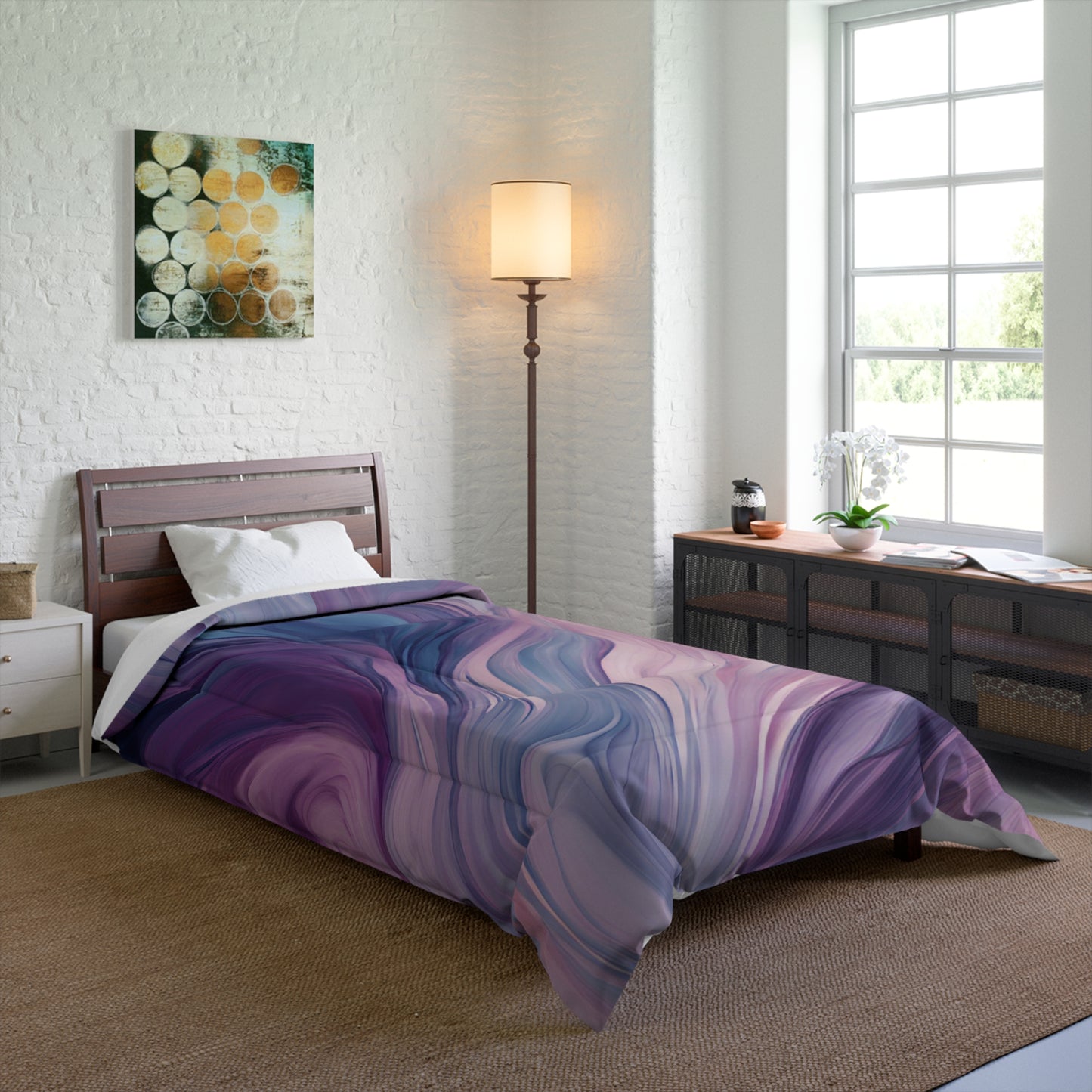 Purple Ocean Comforter