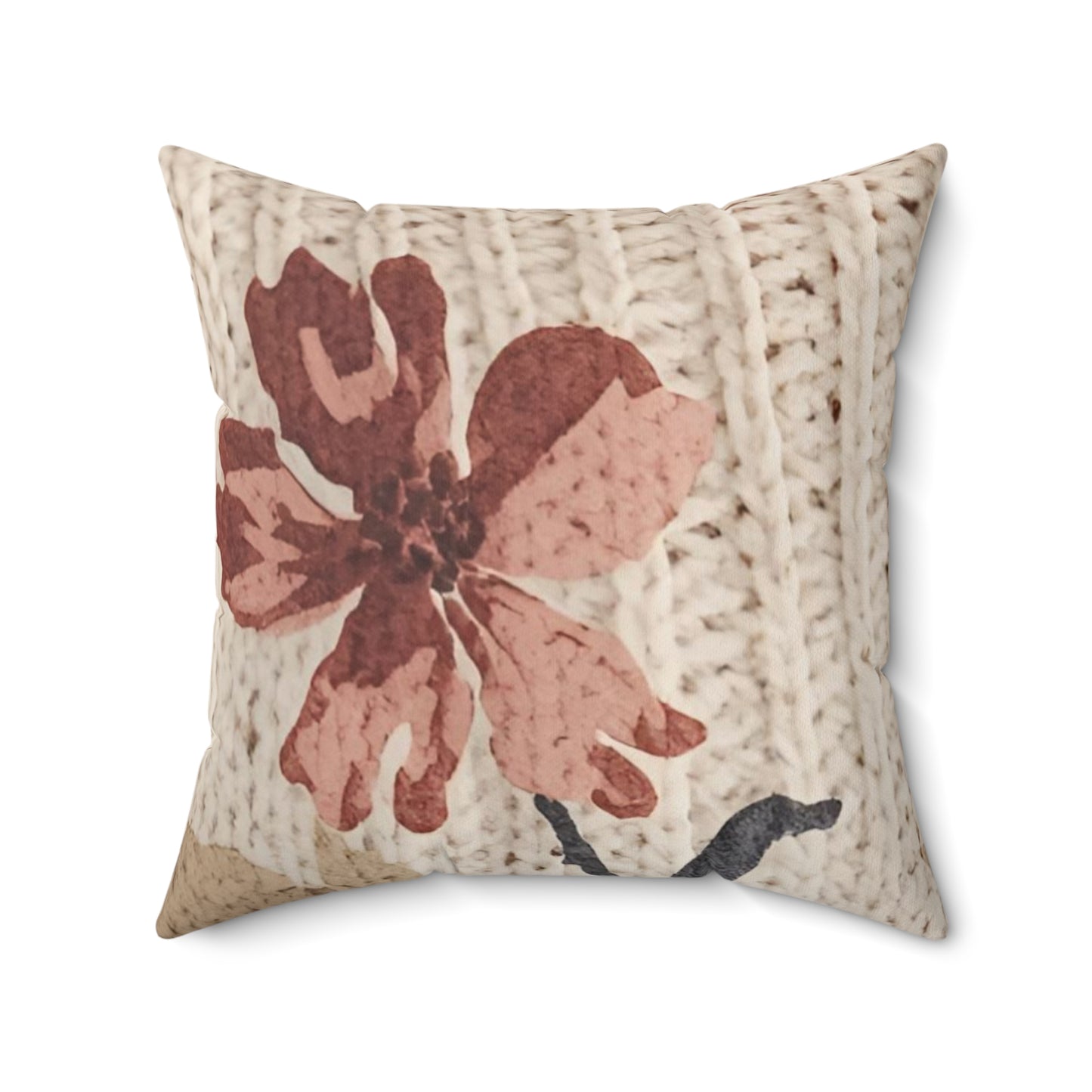 Cottage Rose Square Pillow