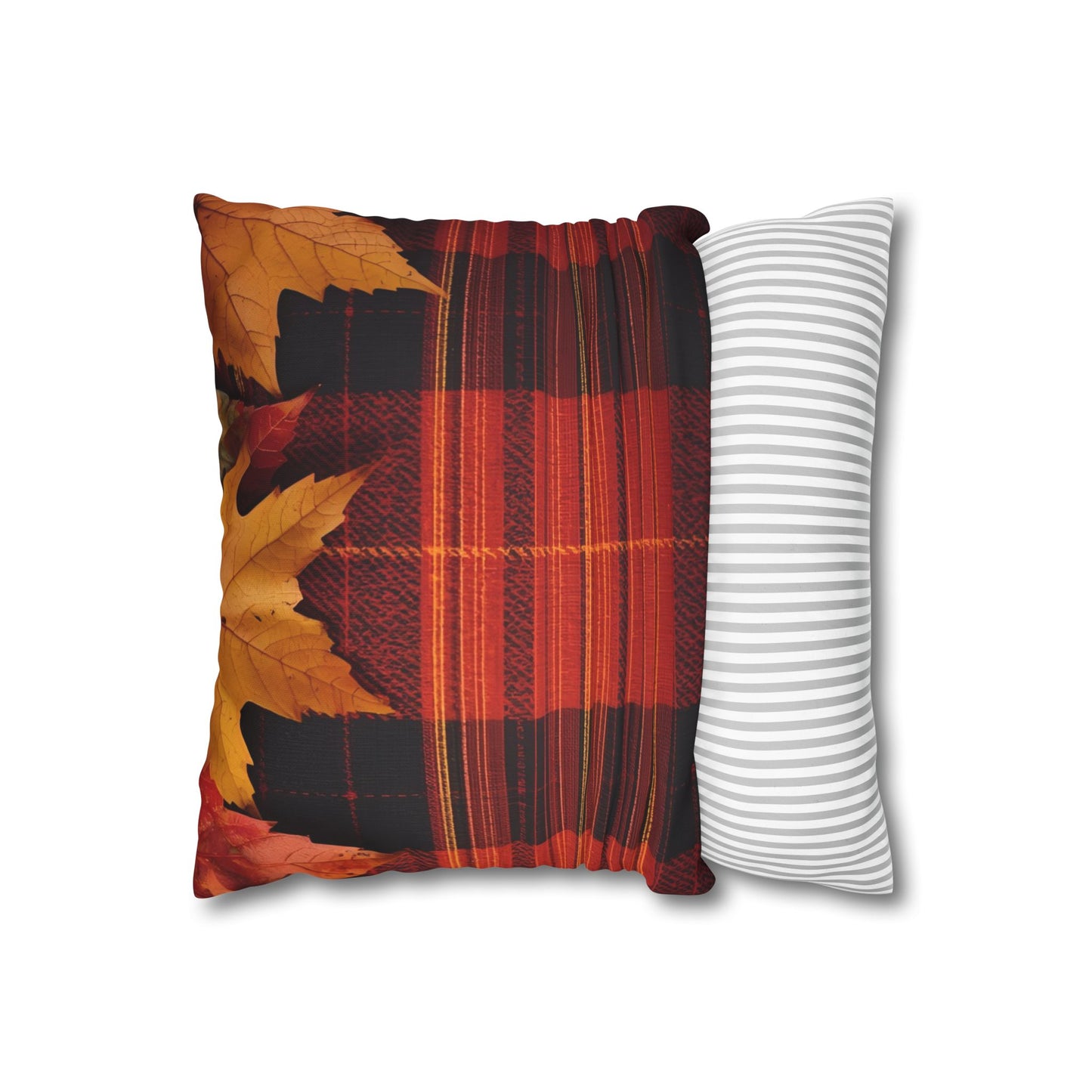 Autumn Plaid Pillowcase Decorative Cushion Cover