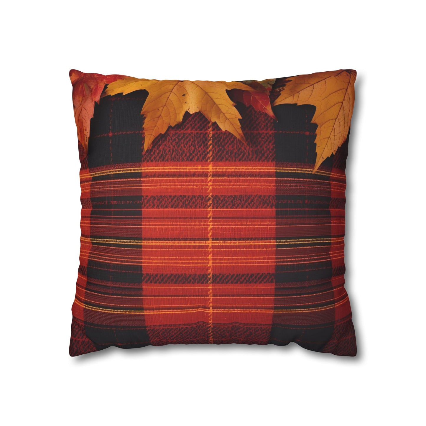 Autumn Plaid Pillowcase Decorative Cushion Cover