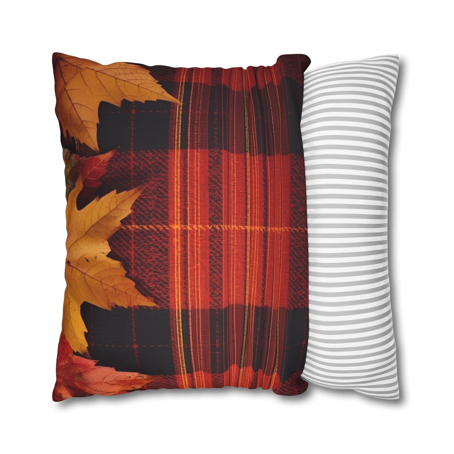 Autumn Plaid Pillowcase Decorative Cushion Cover