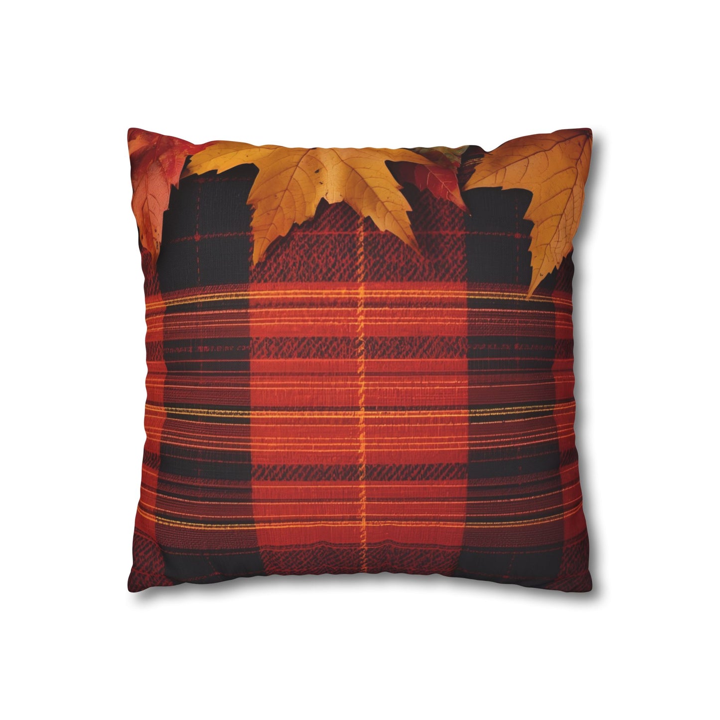 Autumn Plaid Pillowcase Decorative Cushion Cover