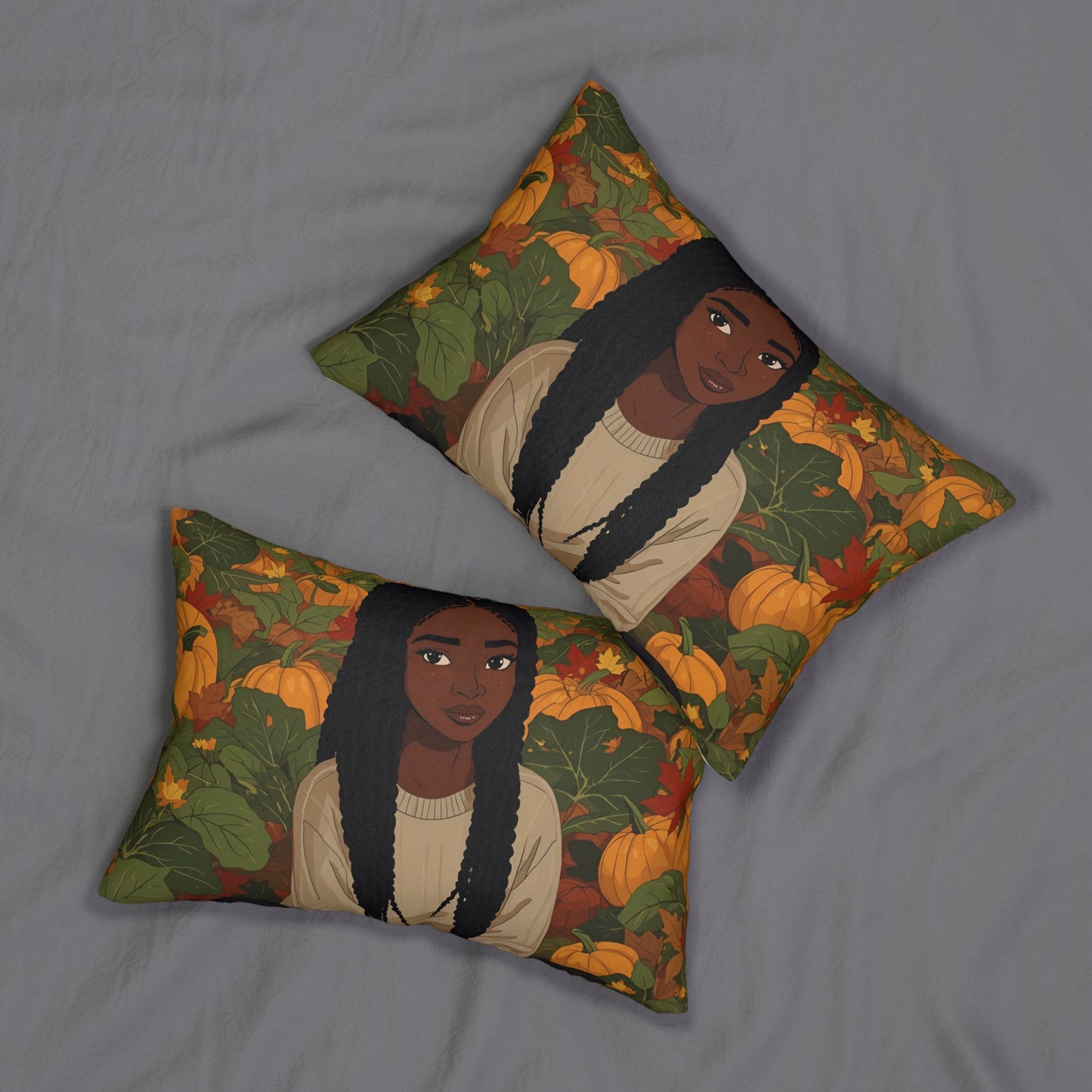 Braided Diva Autumn Vibes Lumbar Pillow