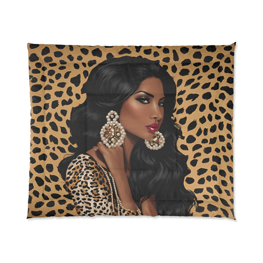 Beautiful Brown Girl Comforter