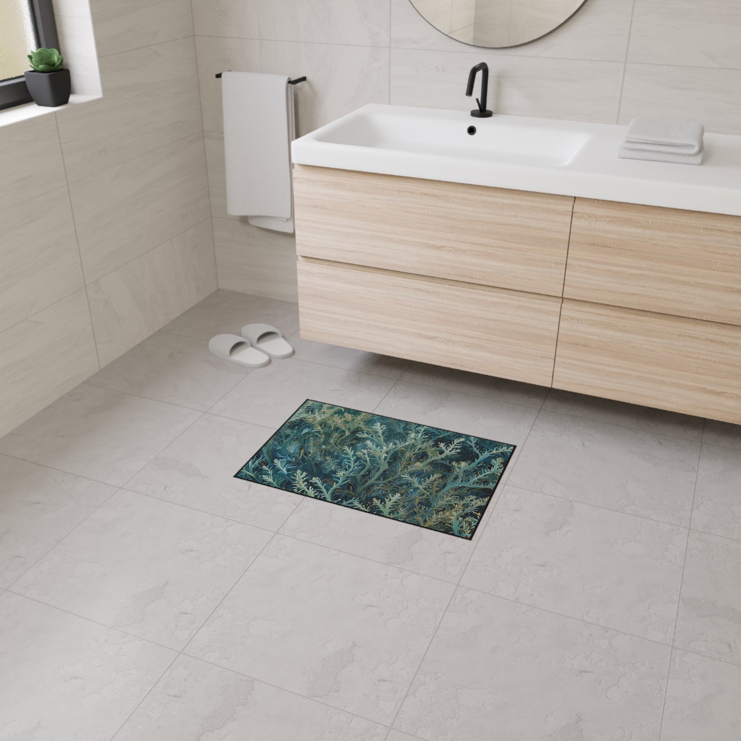 Sea Moss Rug Seascape Rug Heavy Duty Floor Mat