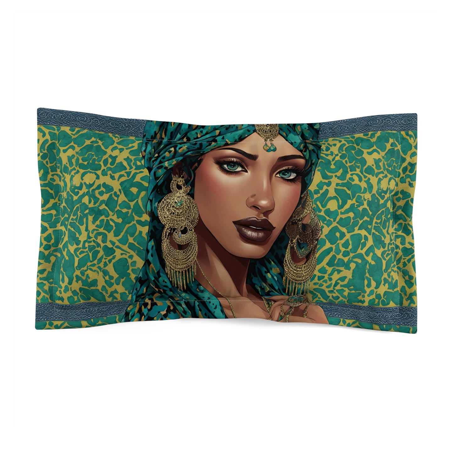Queenie Greenie Microfiber Pillow Sham