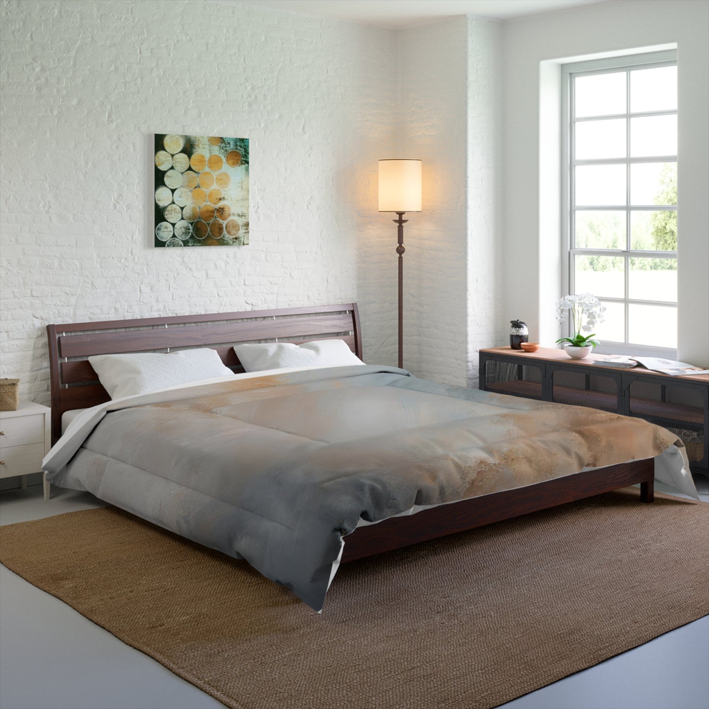 Smoke Abstract Comforter