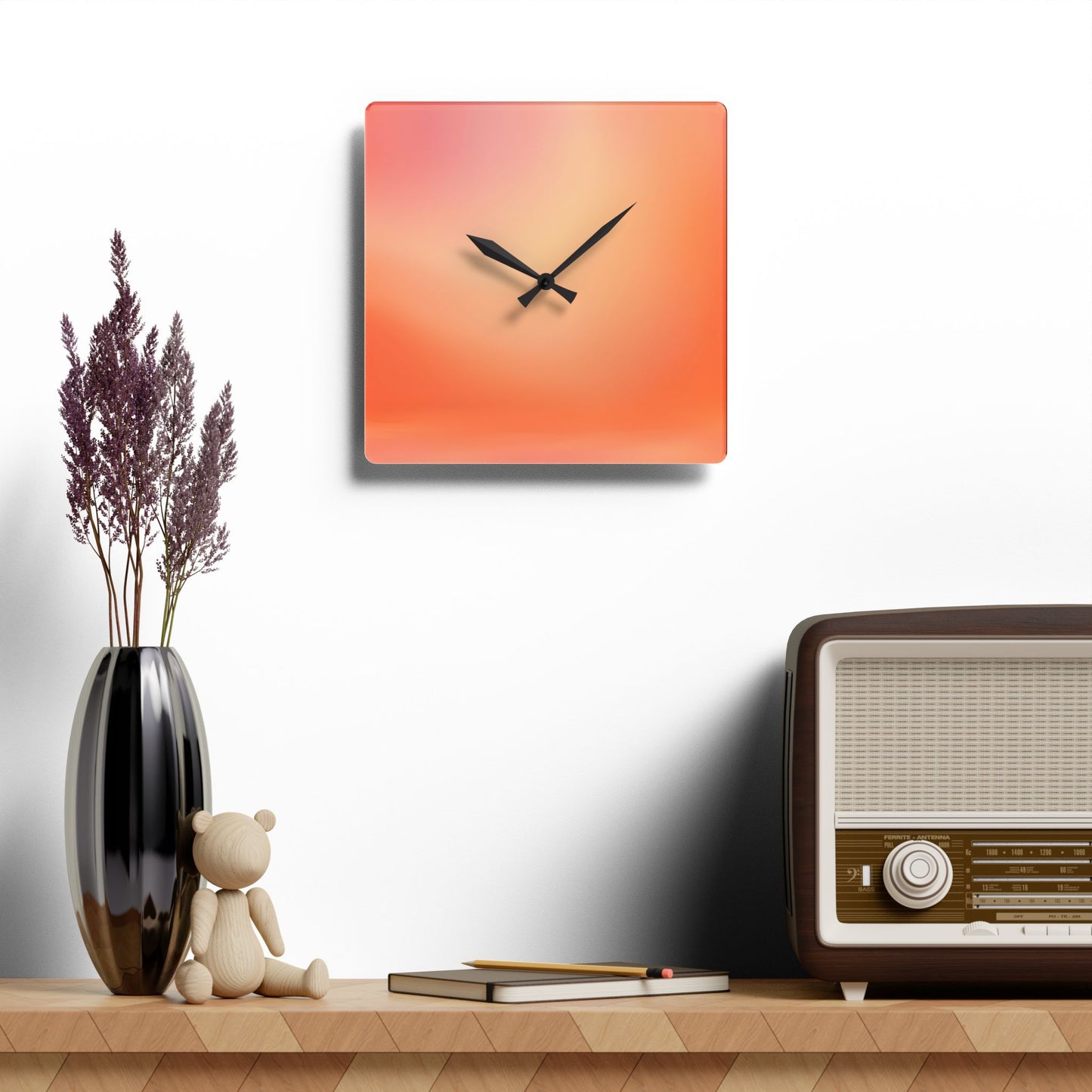 Orange Sherbert Clock