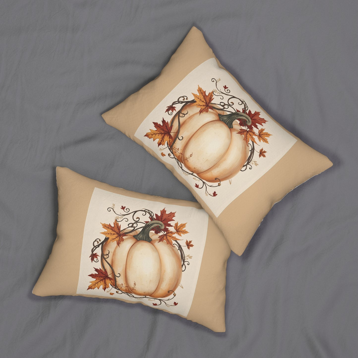 Blush Fall Pumpkin Pillow