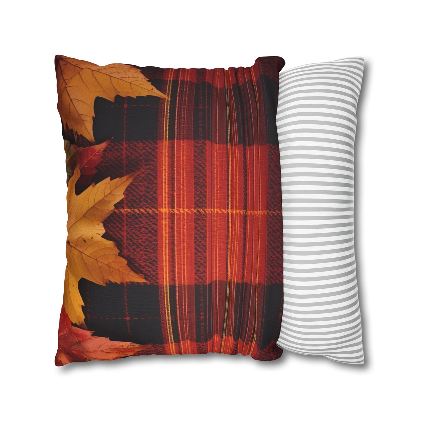 Autumn Plaid Pillowcase Decorative Cushion Cover