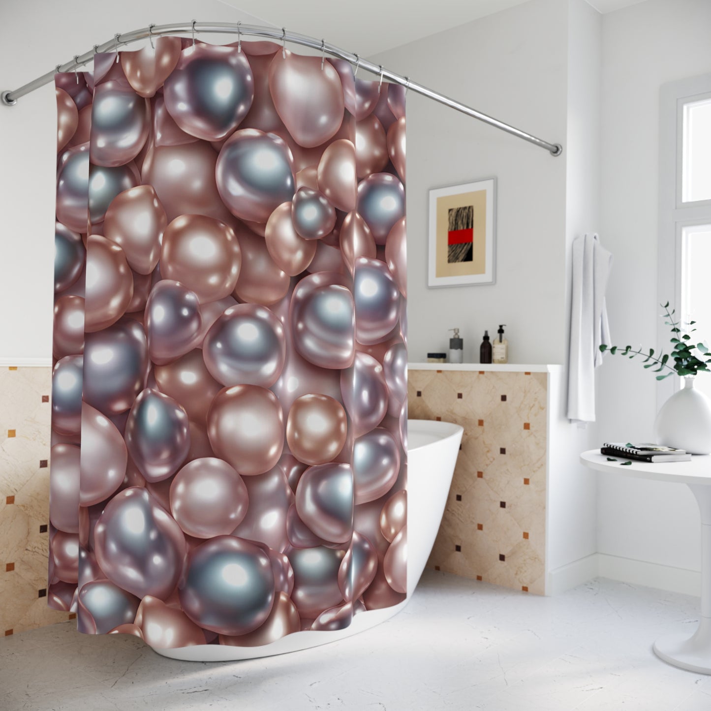 Elegant Pearl Shower Curtain