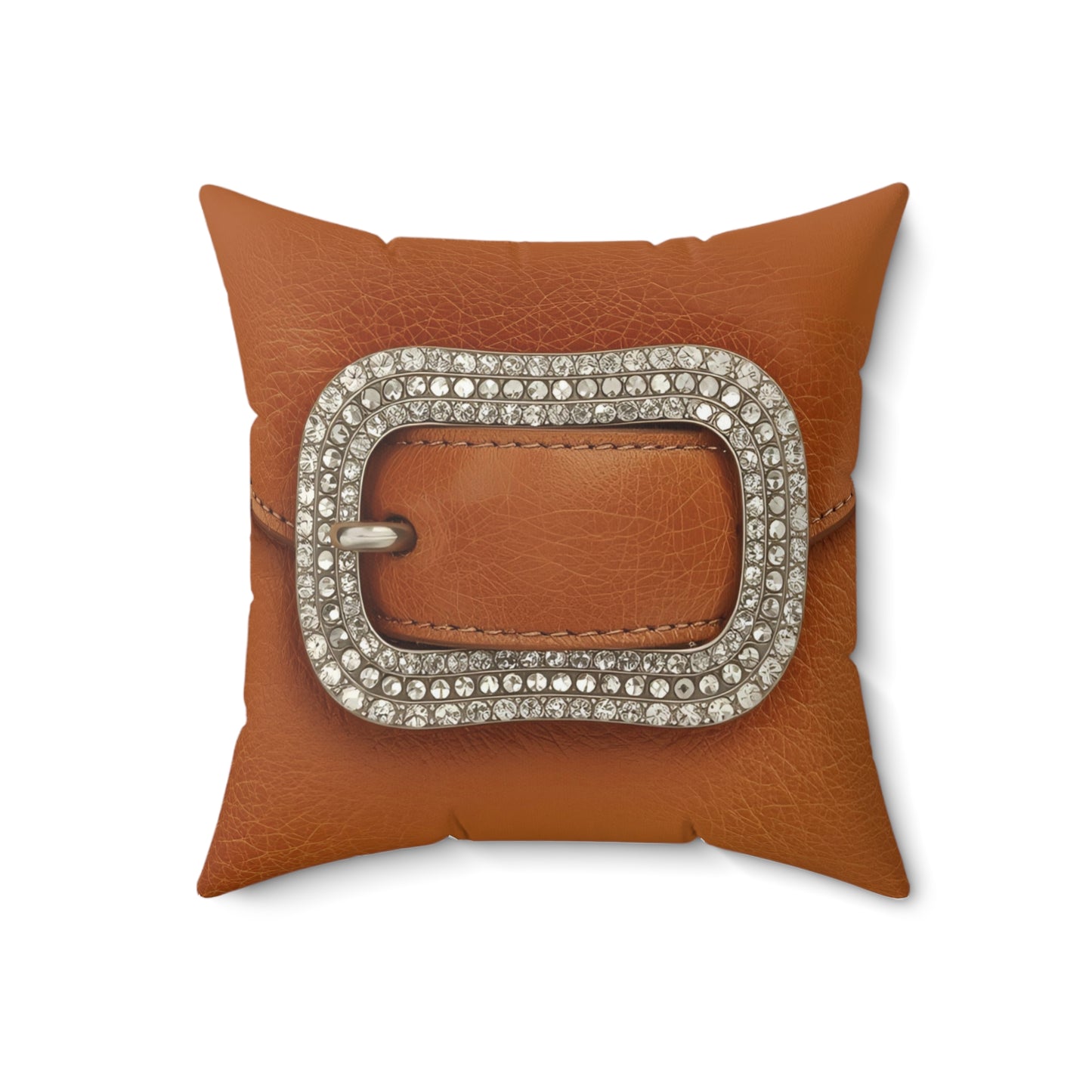 Chic Buckle Accent Decorative Pillow | Cozy Home Decor, Book Nook, Gift for Home, Living Room Accent, Cubicle Decor