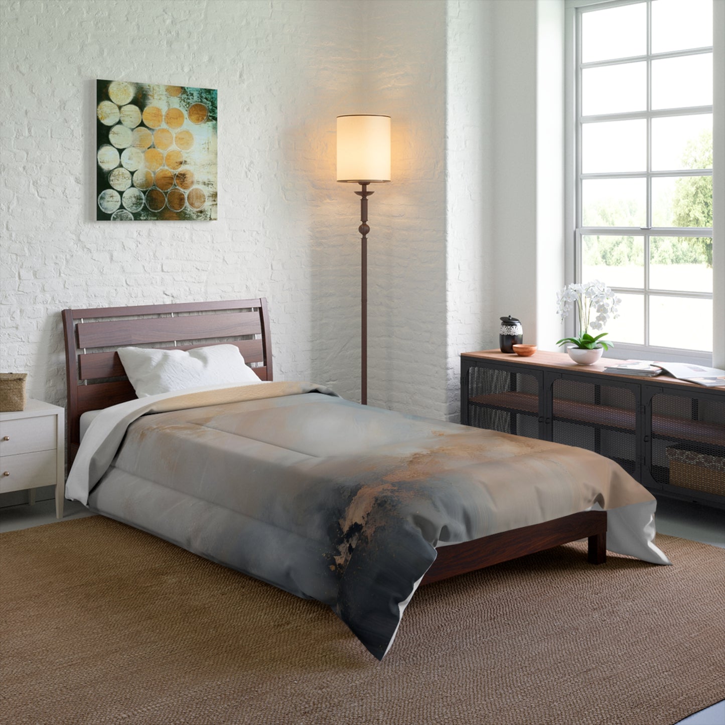Smoke Abstract Comforter