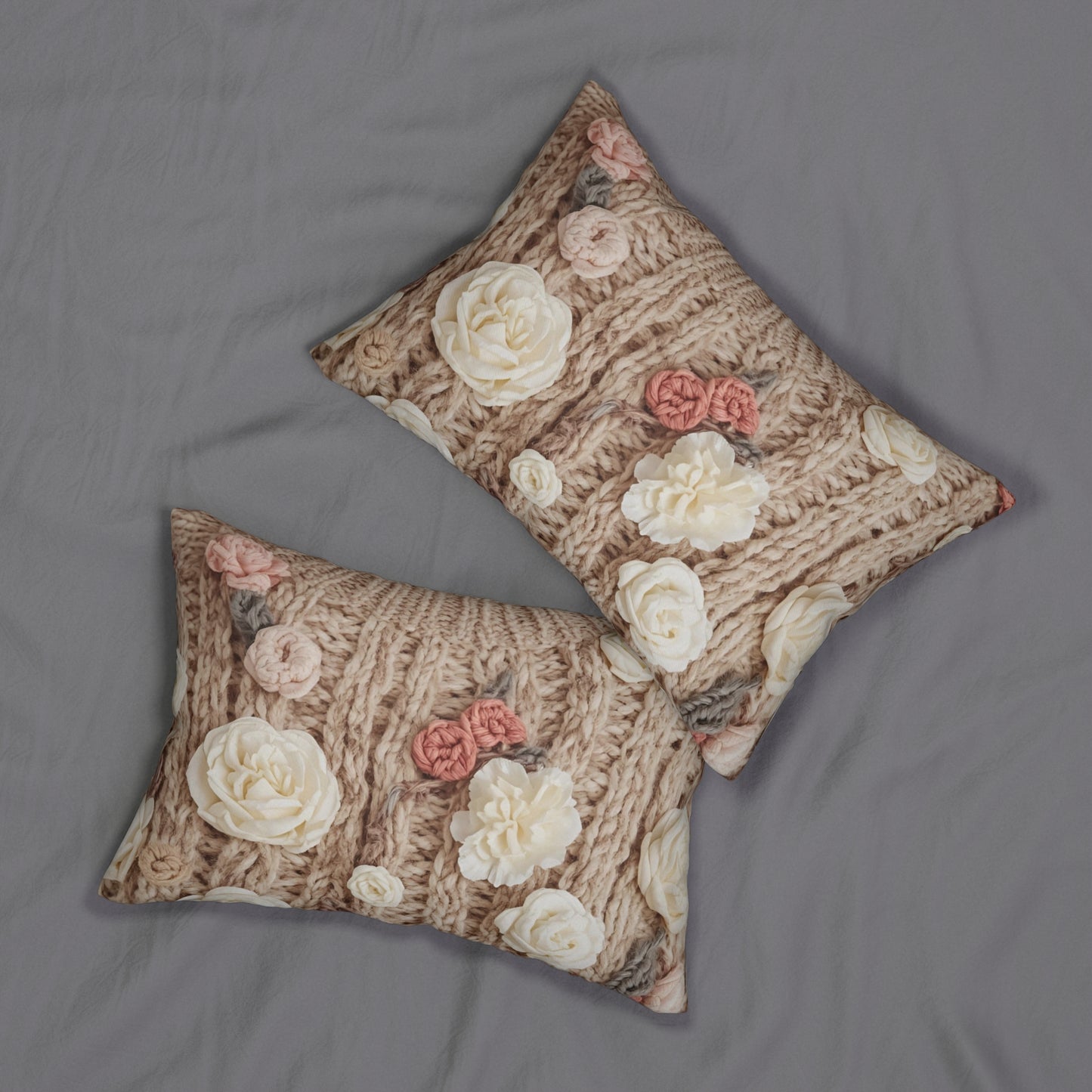 Cottage Rose Lumbar Pillow