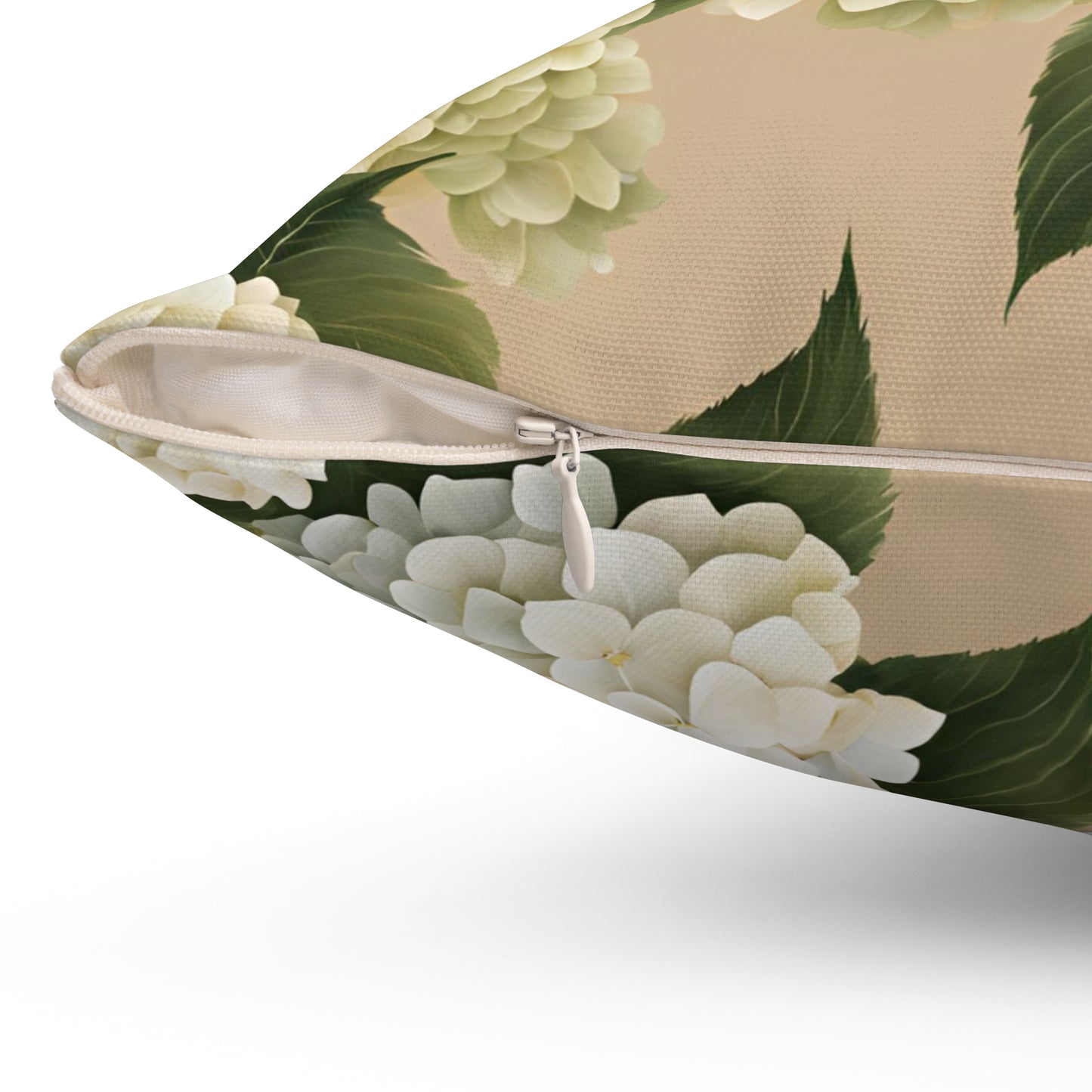 Elegant Floral Decorative Pillow - Hydrangea Design