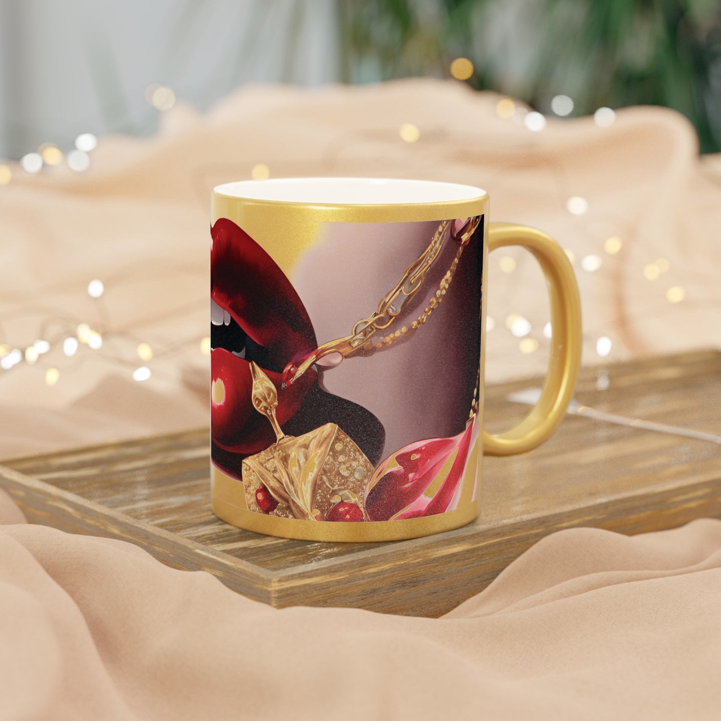 Midnight Golddigger Metallic Mug (Silver\Gold)