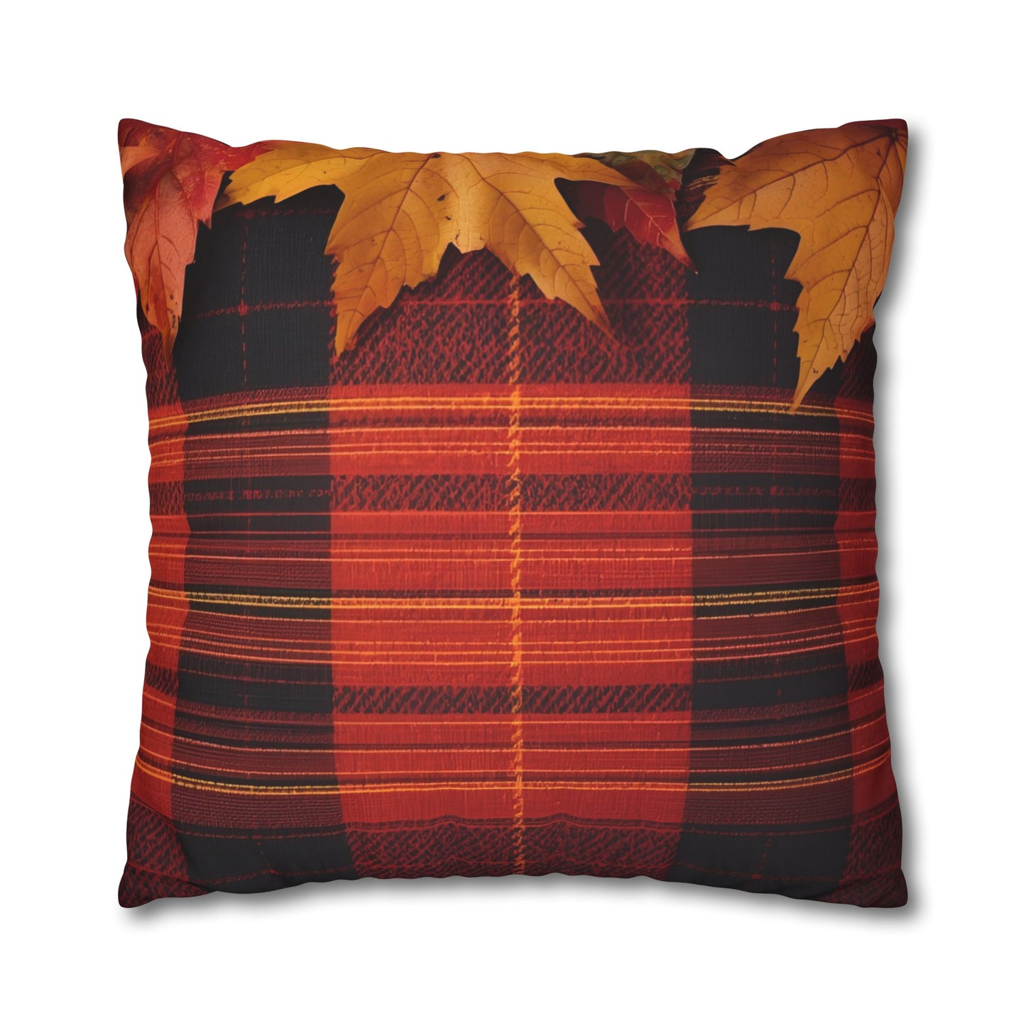 Autumn Plaid Pillowcase Decorative Cushion Cover