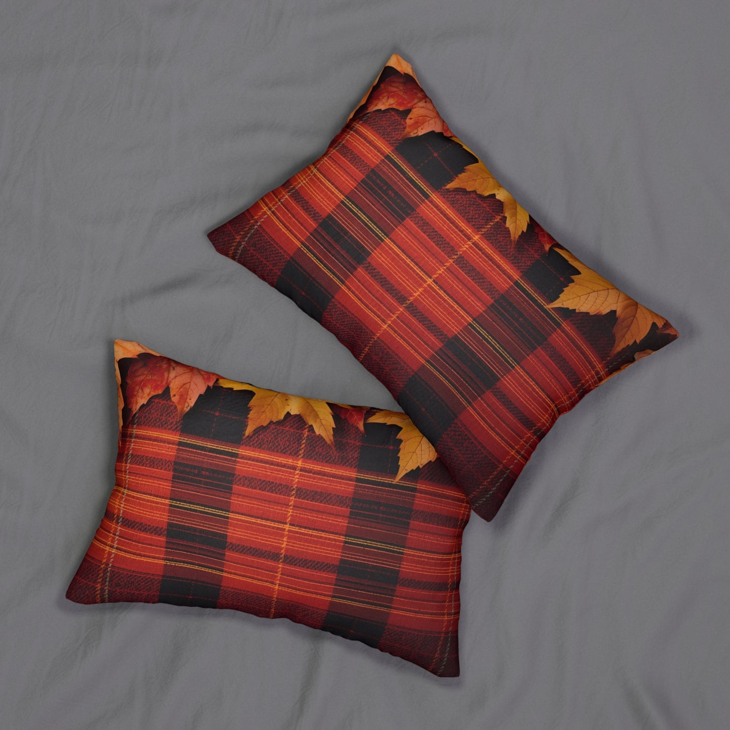 Autumn Plaid Lumbar Pillow