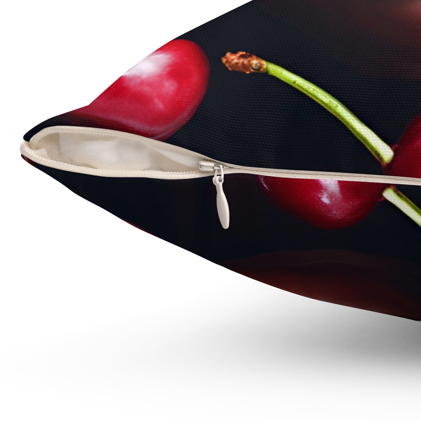 Cherry Fantasy Spun Polyester Square Pillow