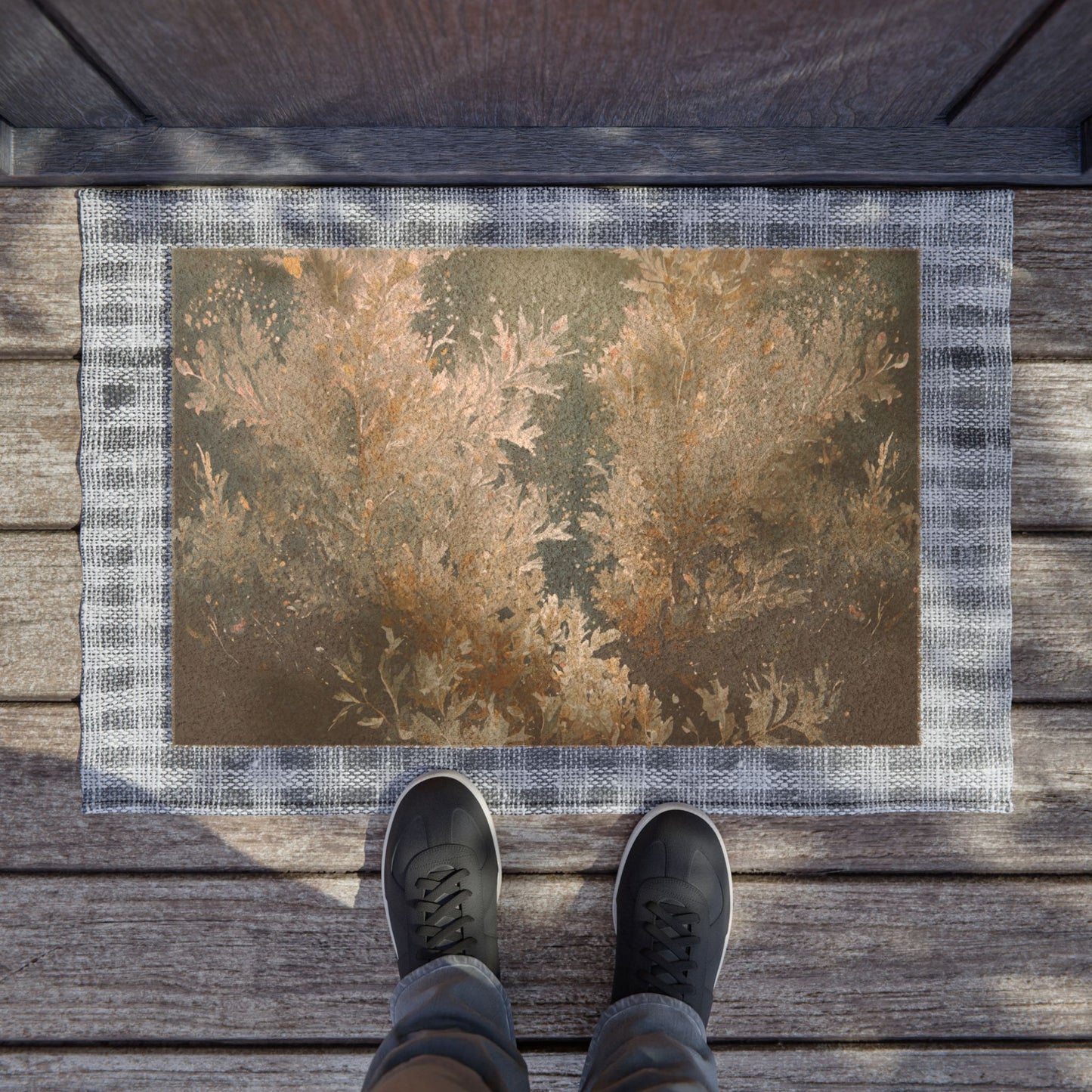 Stylish Sea Moss Rug Nature-Inspired Doormat