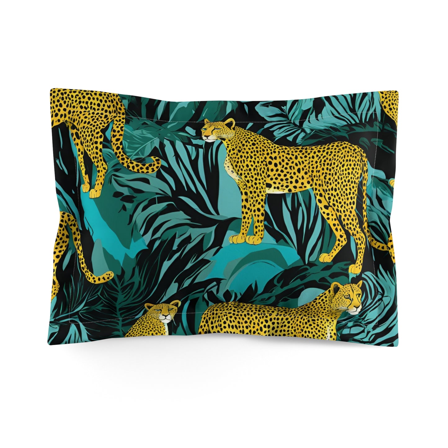 Jungle Leopard Microfiber Pillow Sham