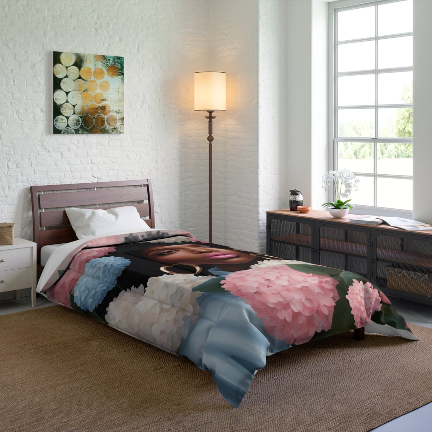 Afra Hydrangea Comforter