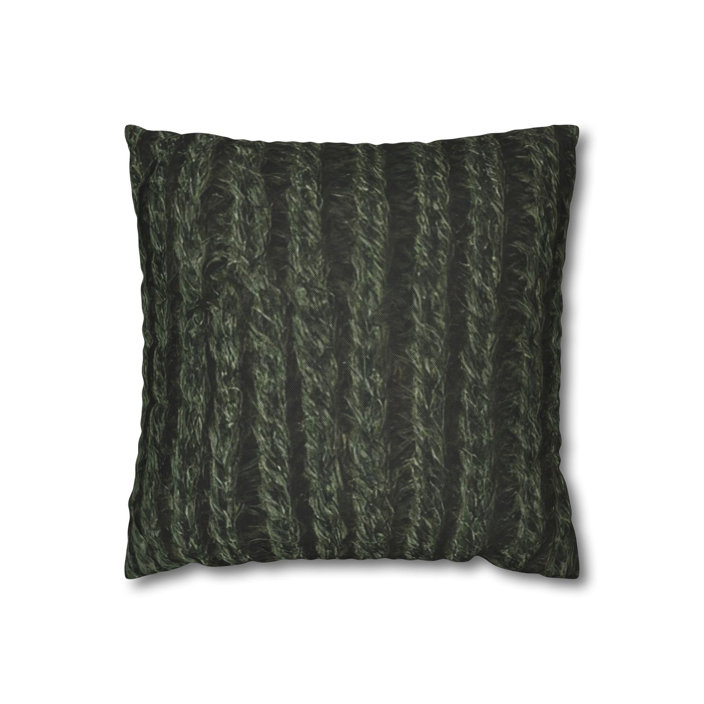 Forest Green Knit Cottage Textured Pillowcase
