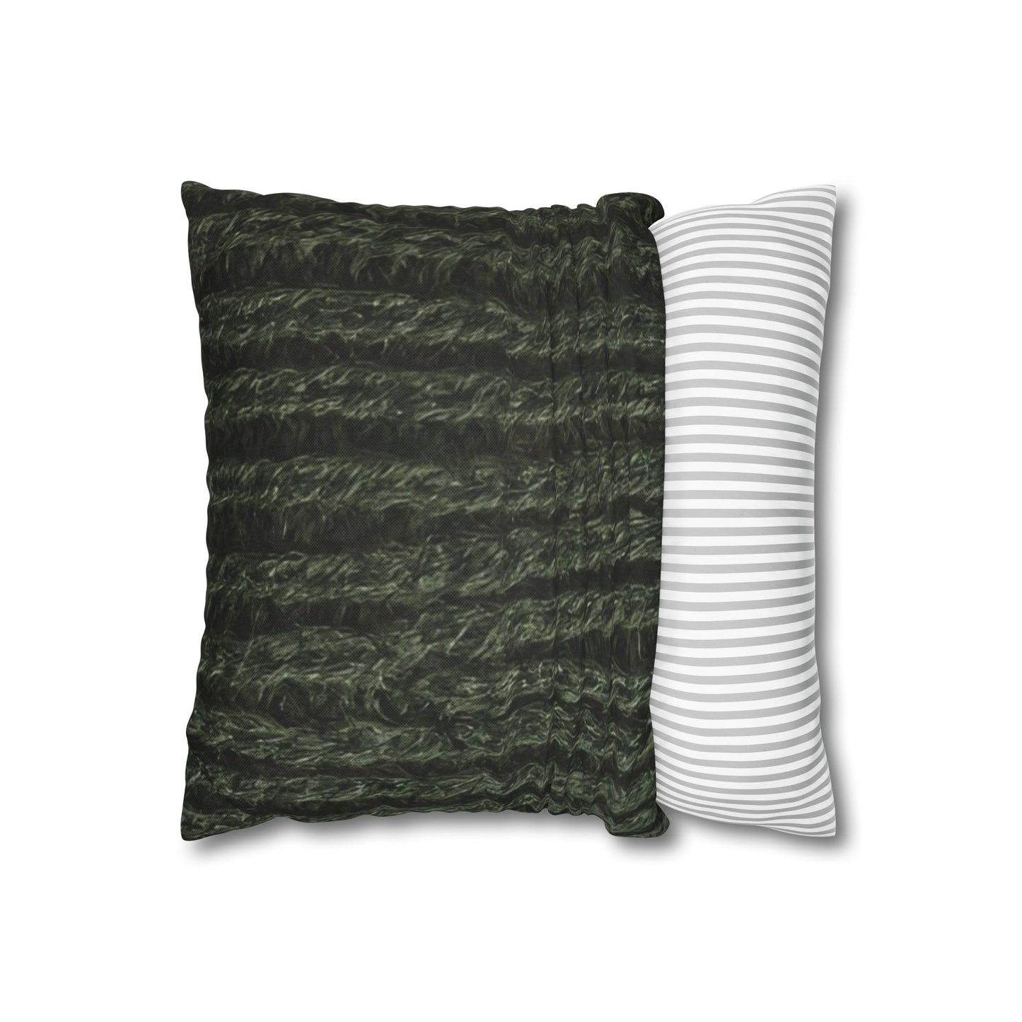 Forest Green Knit Cottage Textured Pillowcase