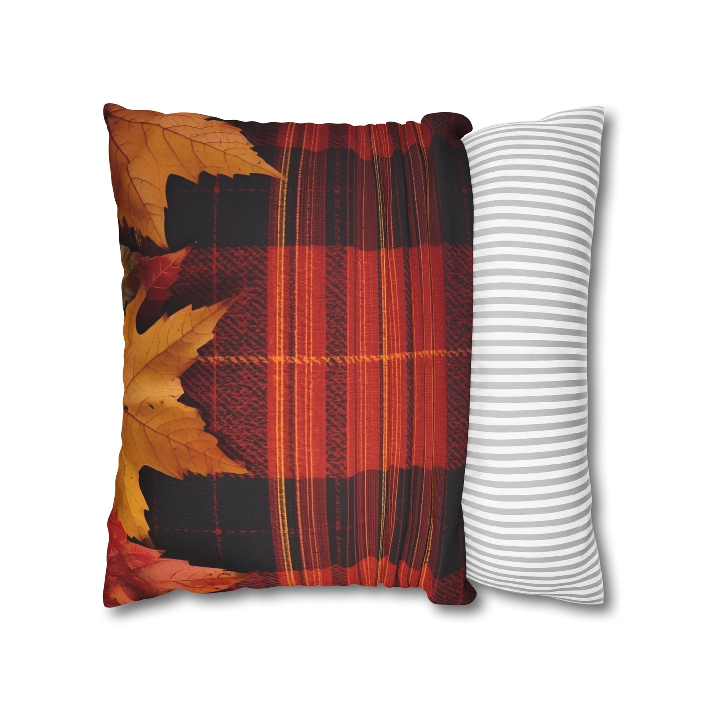 Autumn Plaid Pillowcase Decorative Cushion Cover