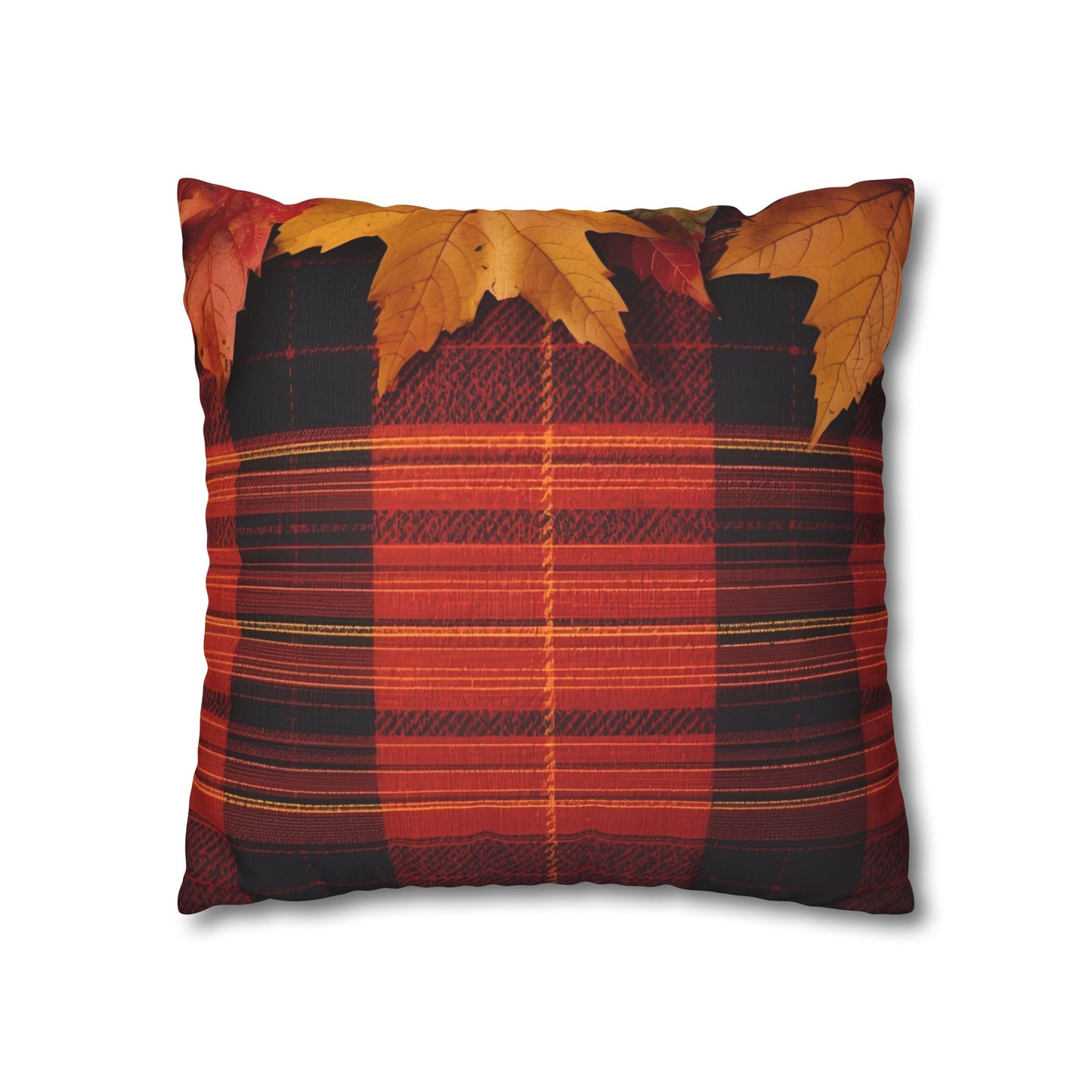 Autumn Plaid Pillowcase Decorative Cushion Cover