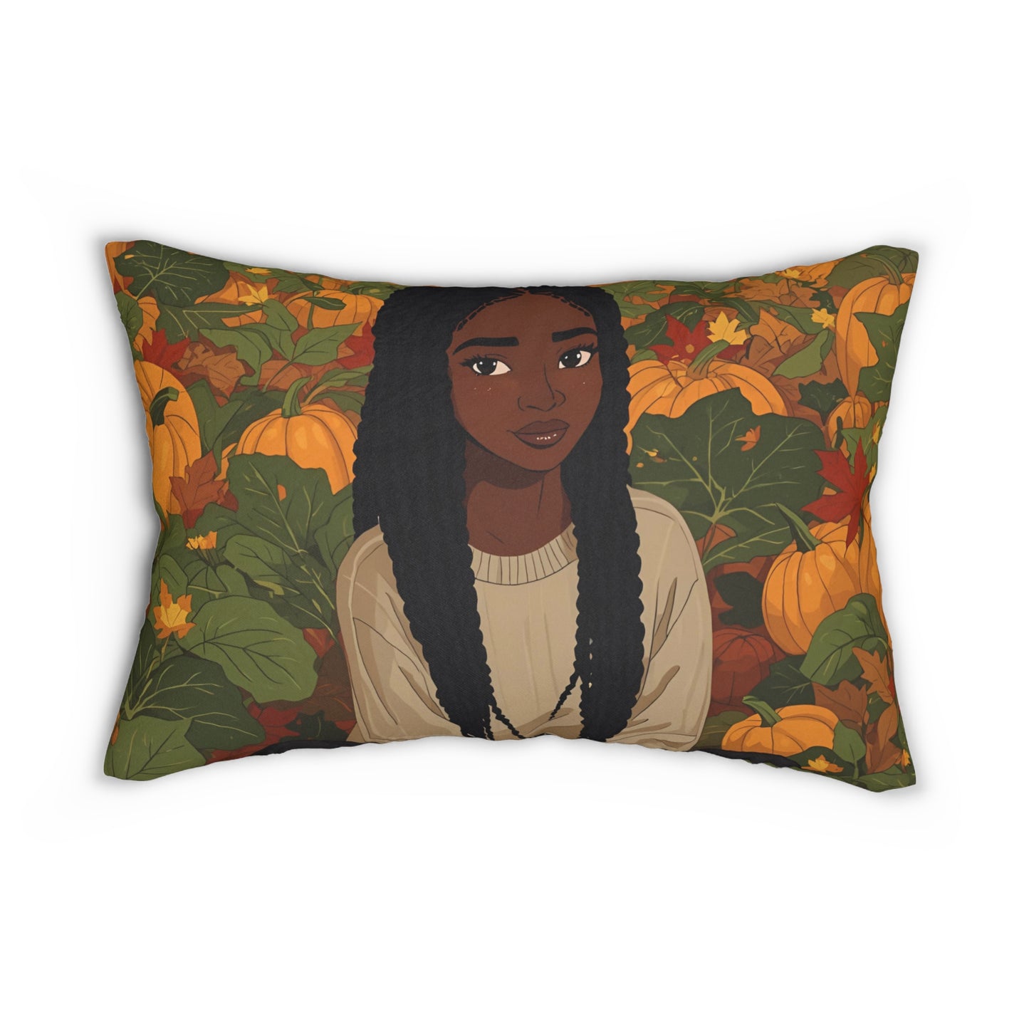 Braided Diva Autumn Vibes Lumbar Pillow