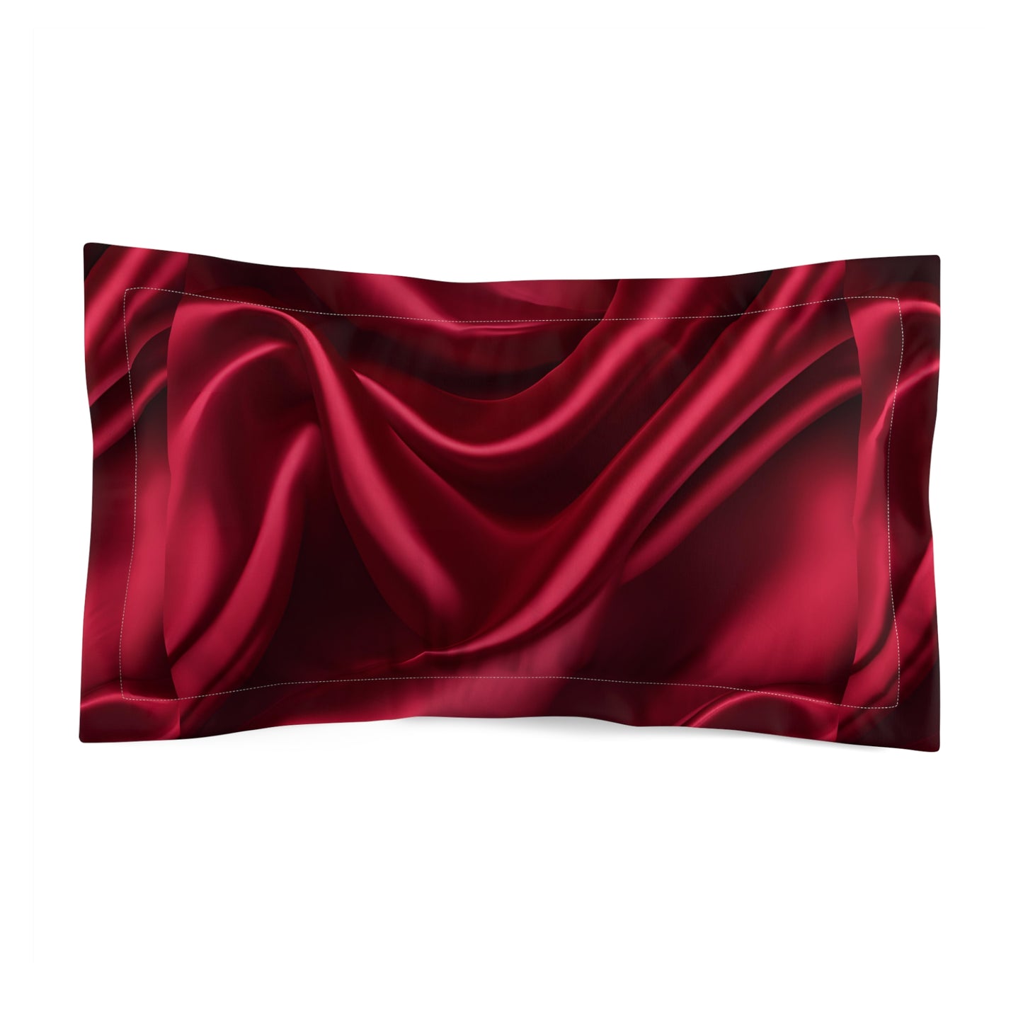 Dark Cherry Silk-Look Microfiber Pillow Sham