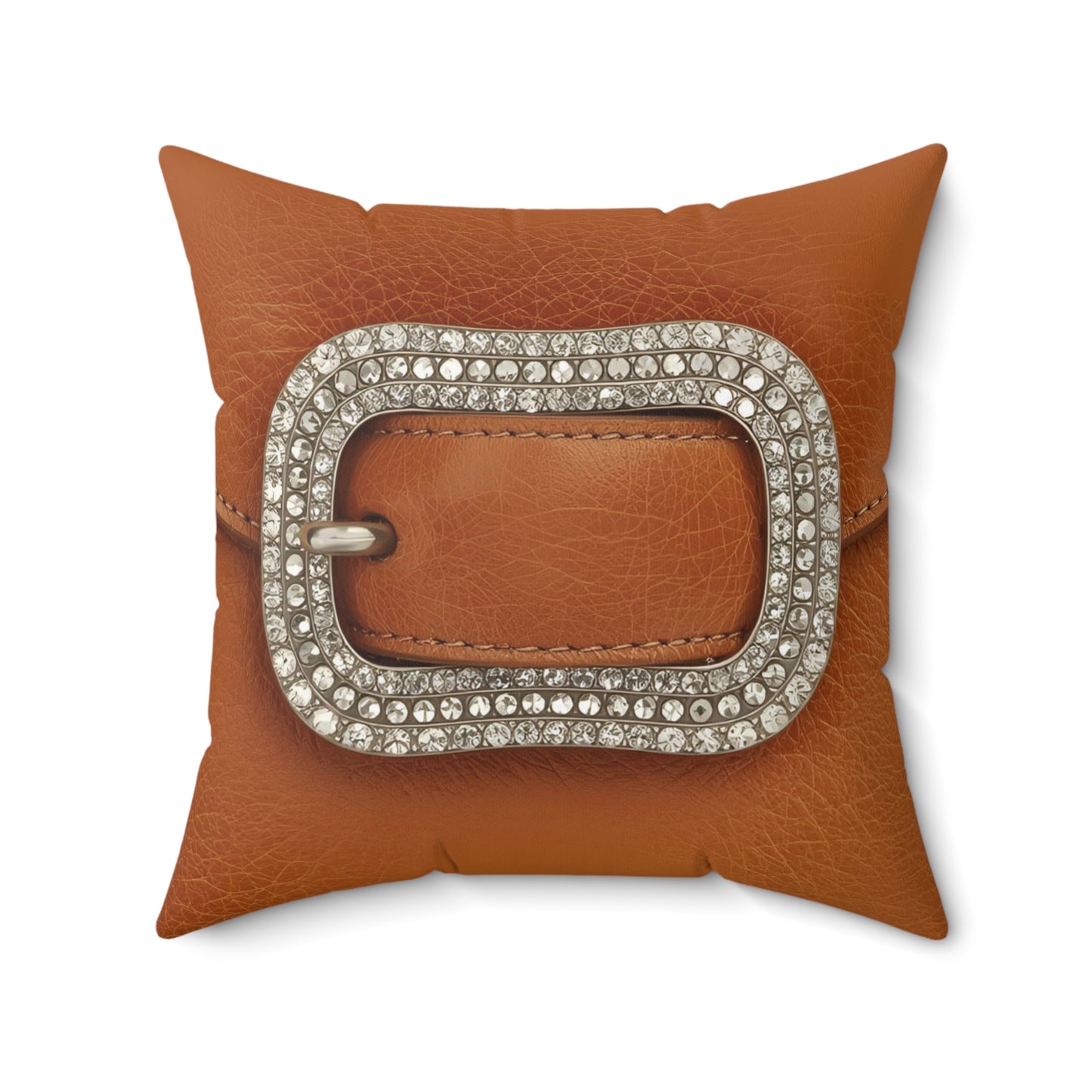 Chic Buckle Accent Decorative Pillow | Cozy Home Decor, Book Nook, Gift for Home, Living Room Accent, Cubicle Decor