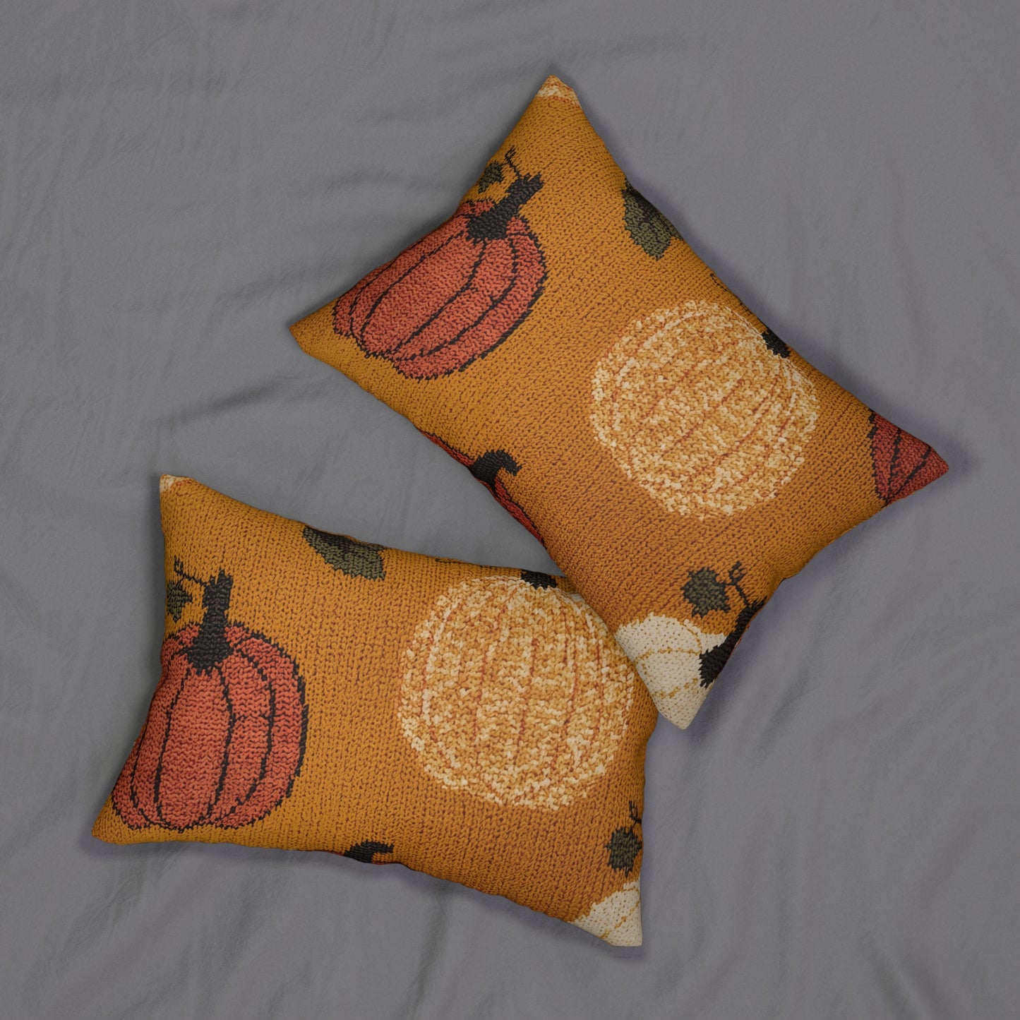 Autumn Pumpkin Lumbar Pillow