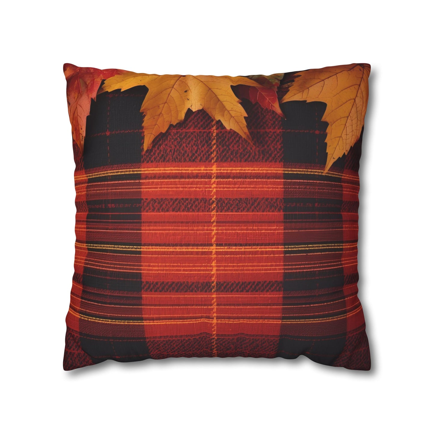 Autumn Plaid Pillowcase Decorative Cushion Cover