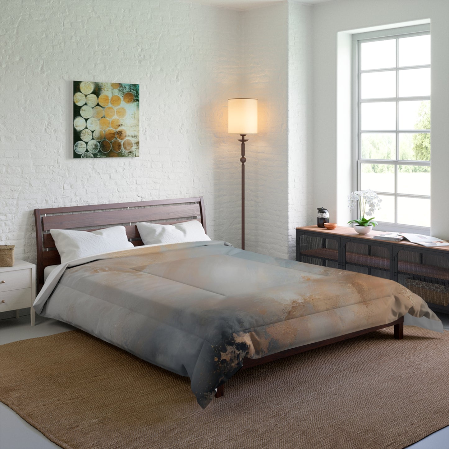 Smoke Abstract Comforter