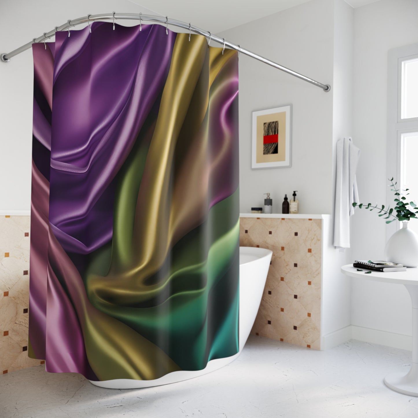 Satin Elegance Shower Curtain
