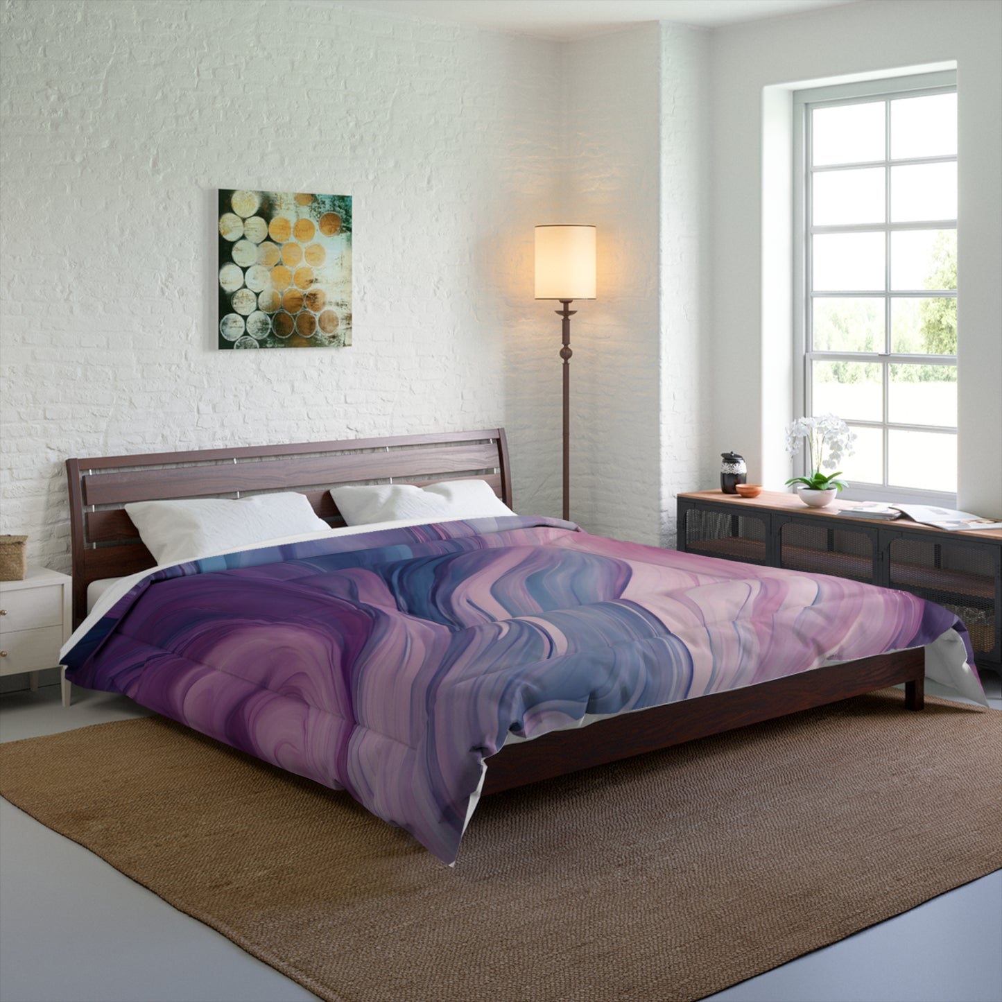 Purple Ocean Comforter