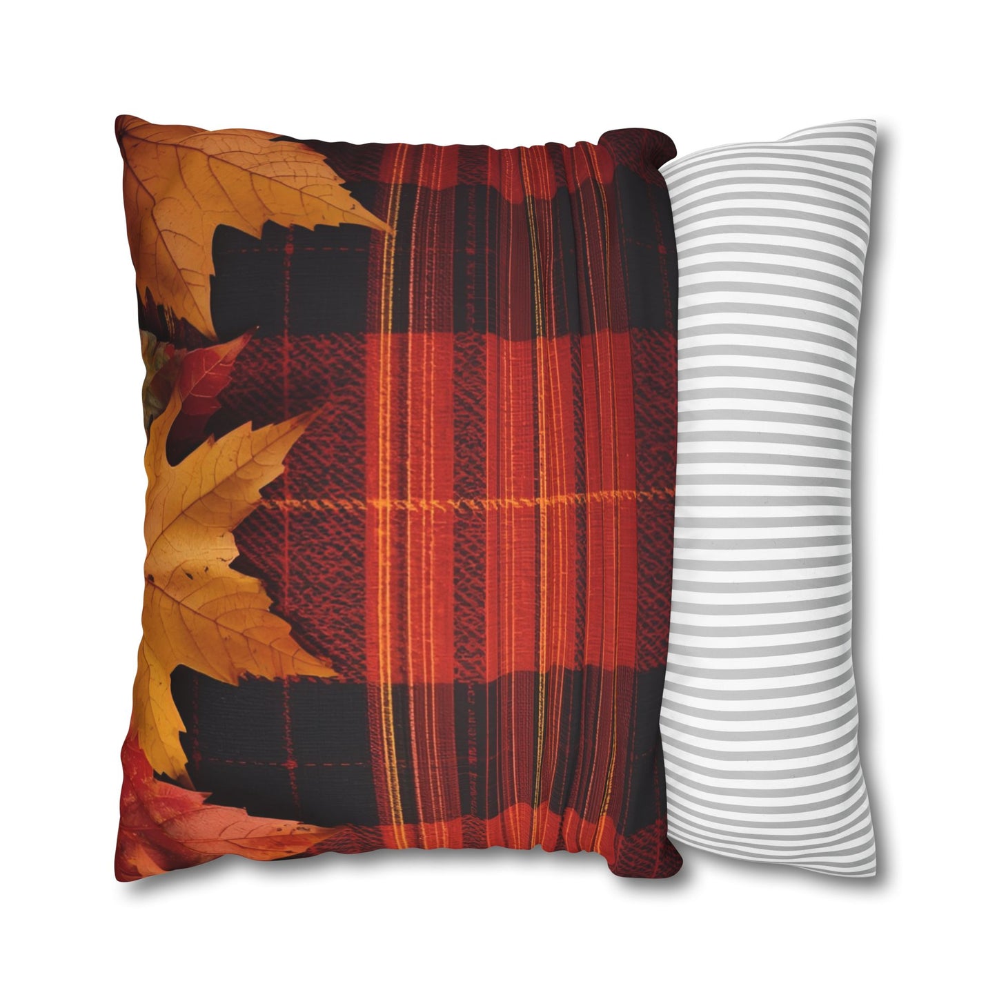 Autumn Plaid Pillowcase Decorative Cushion Cover