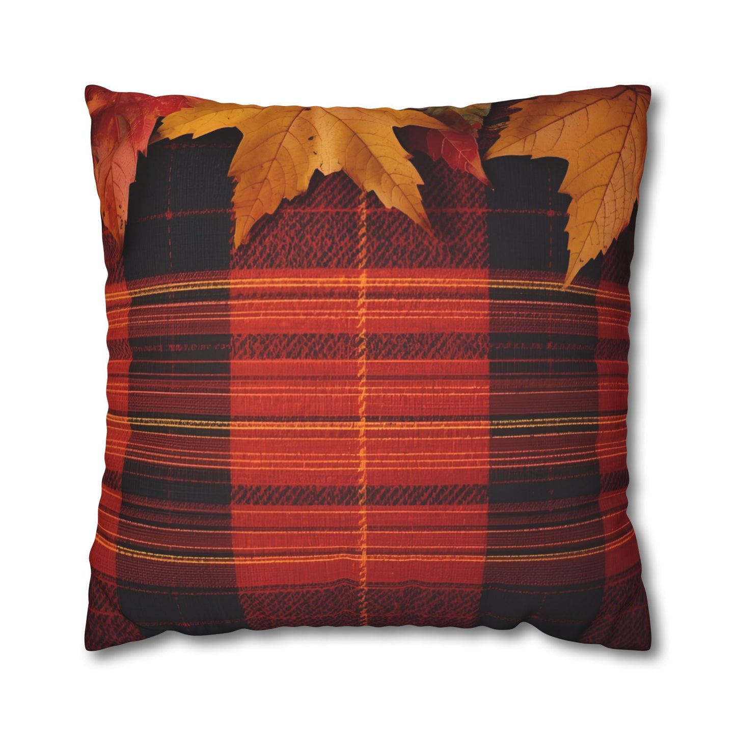 Autumn Plaid Pillowcase Decorative Cushion Cover