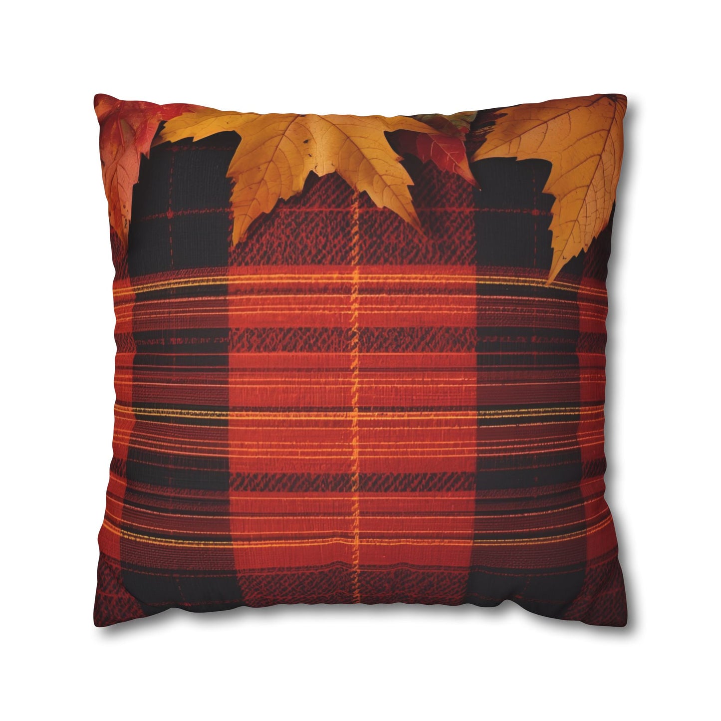 Autumn Plaid Pillowcase Decorative Cushion Cover
