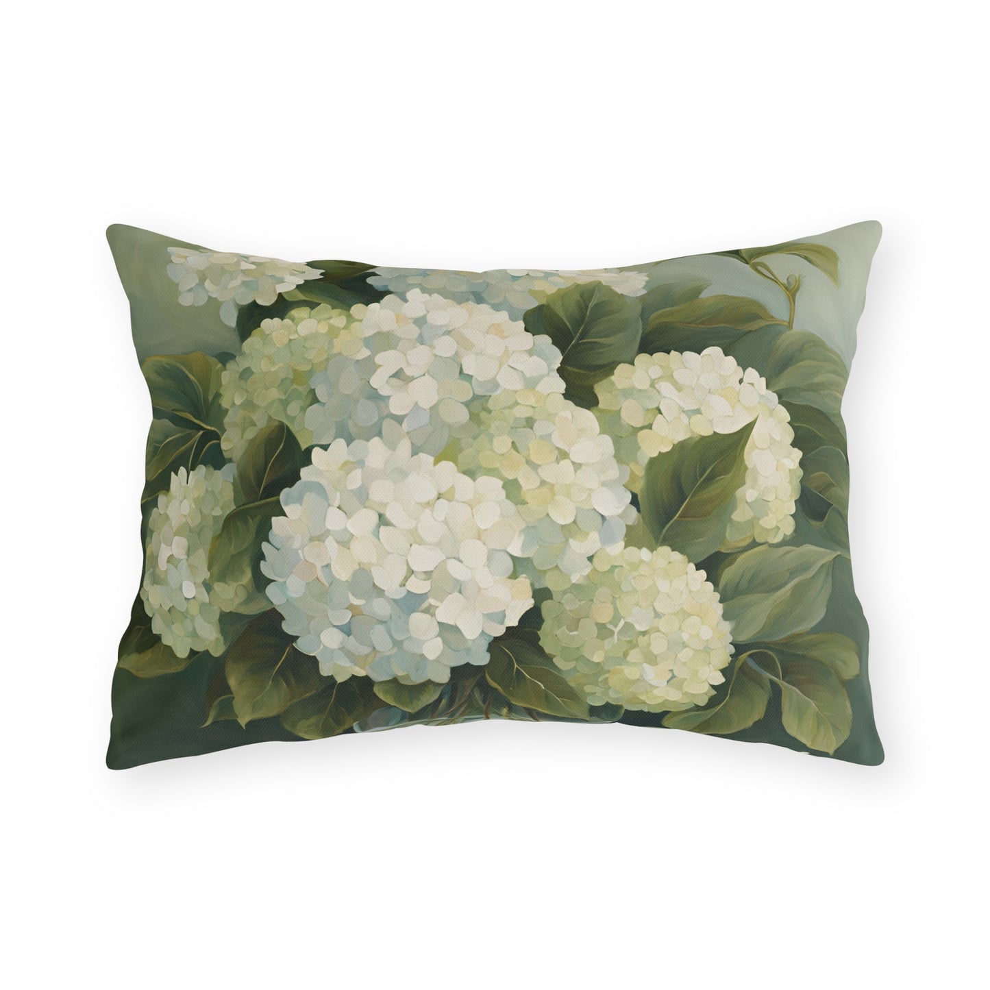 Elegant Floral Square Pillow Outdoor Pillows