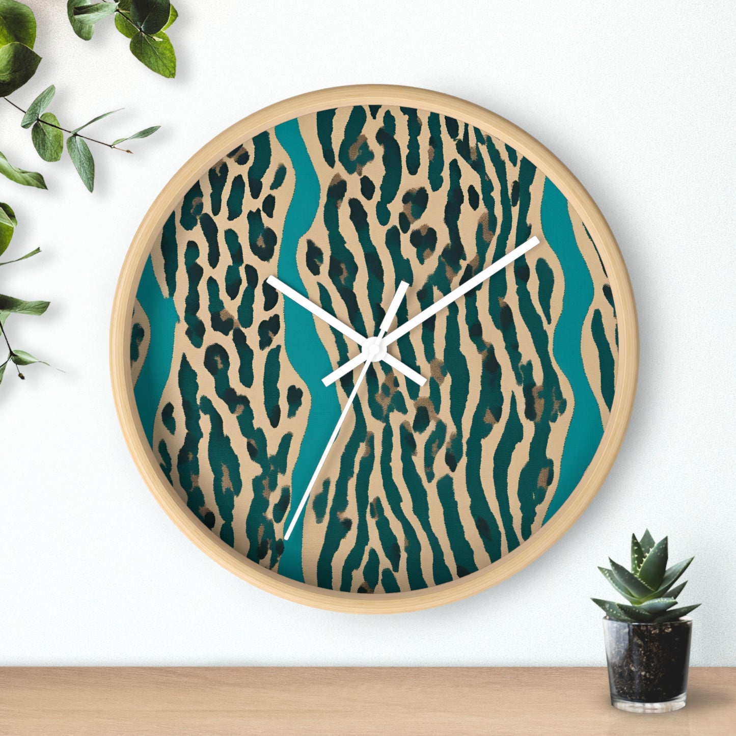 Dark Cheetah Wall Clock