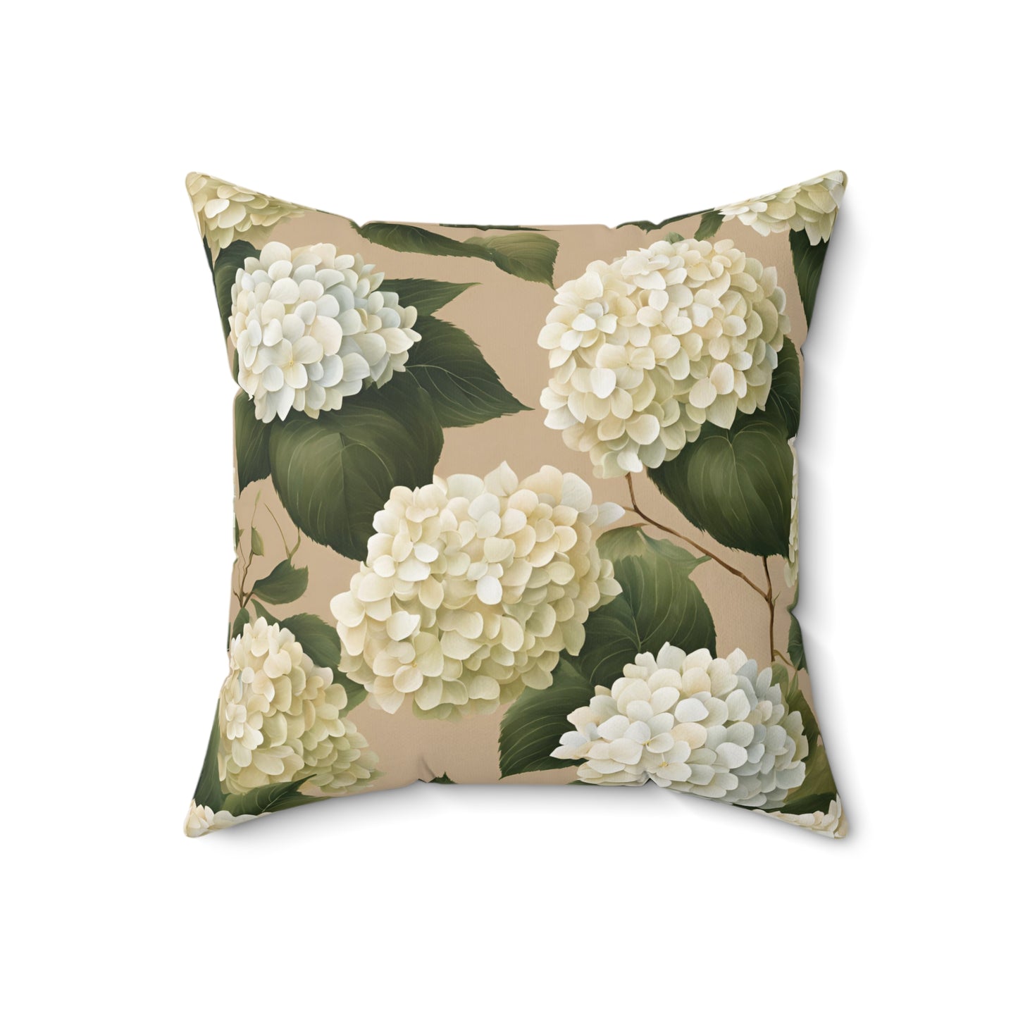 Elegant Floral Decorative Pillow - Hydrangea Design
