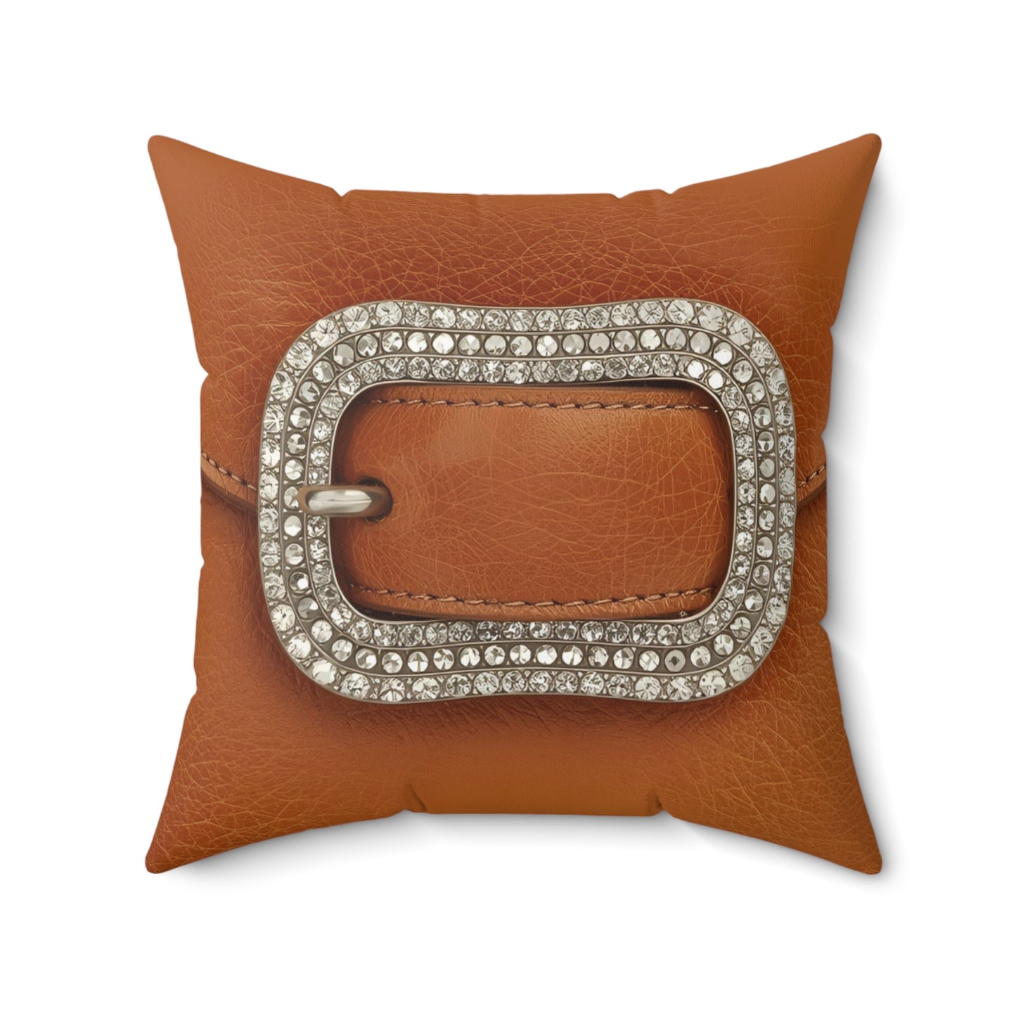 Chic Buckle Accent Decorative Pillow | Cozy Home Decor, Book Nook, Gift for Home, Living Room Accent, Cubicle Decor