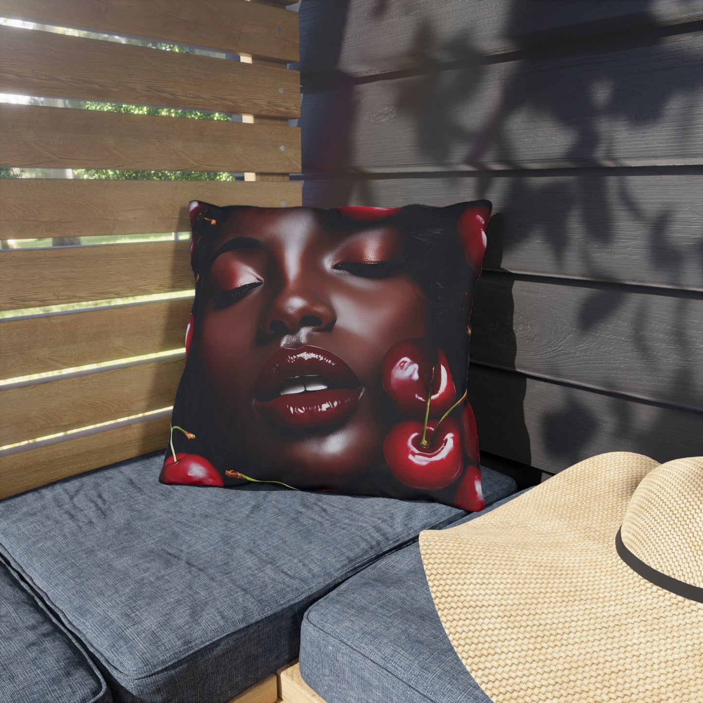 Cherry Fantasy Outdoor Pillows