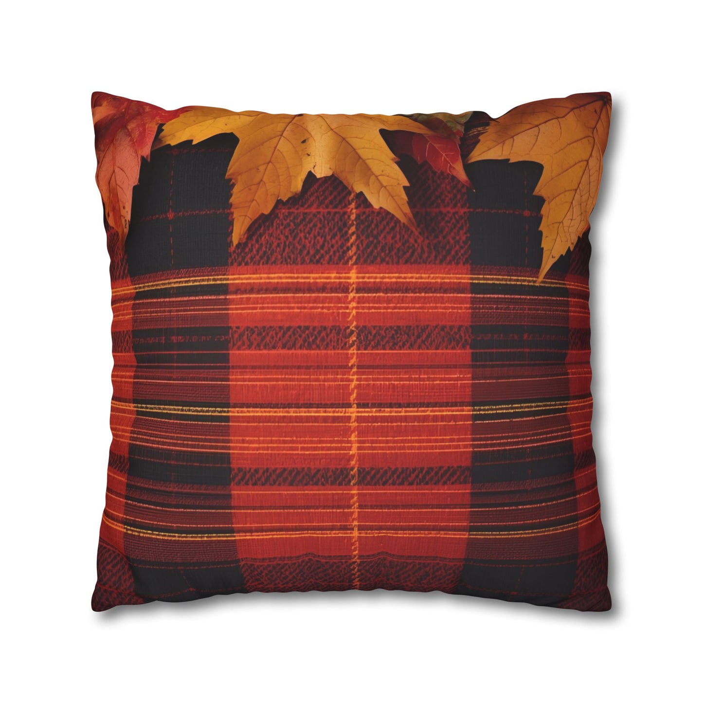 Autumn Plaid Pillowcase Decorative Cushion Cover